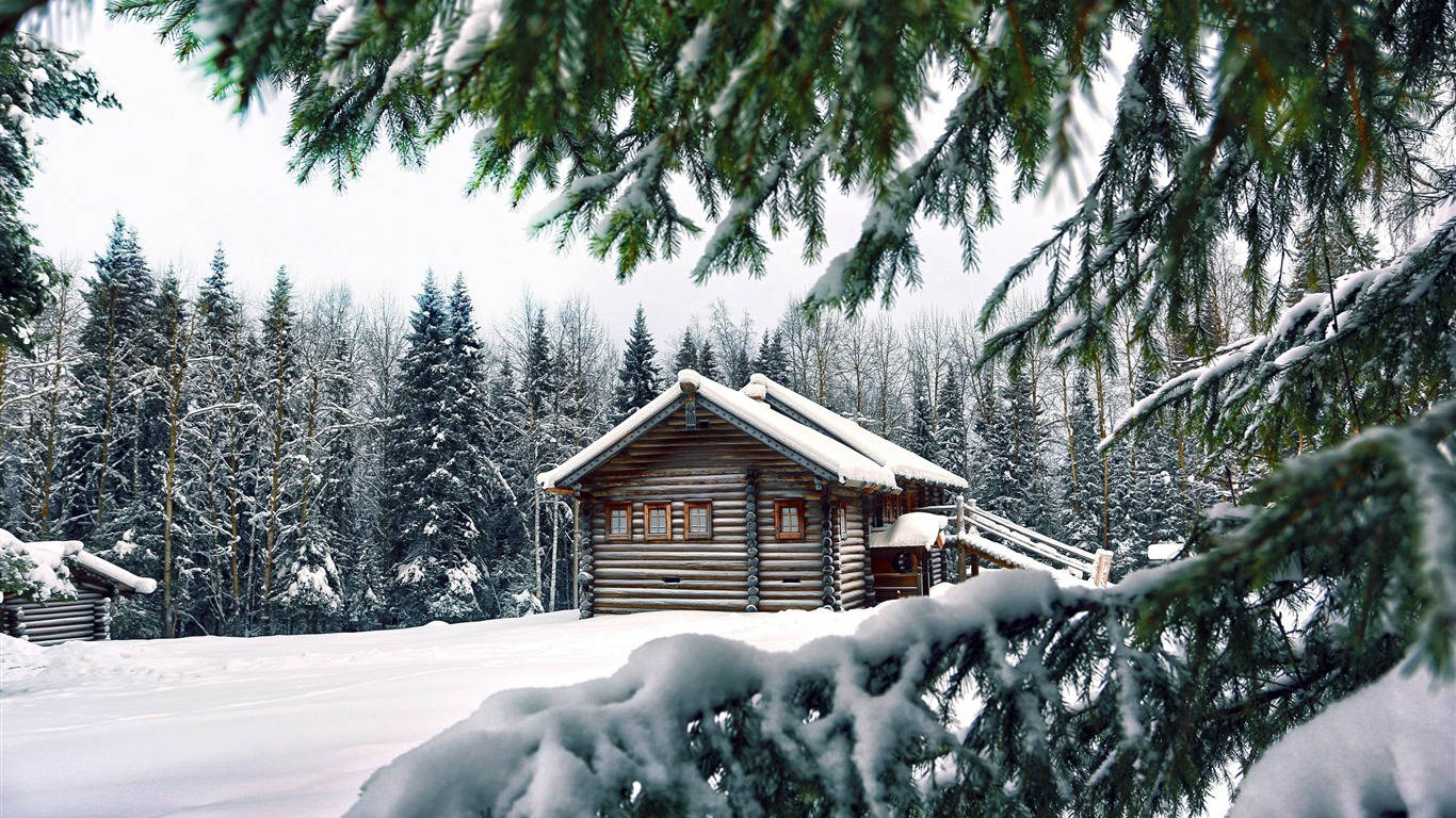 Image Winter Morning In The Alps Background