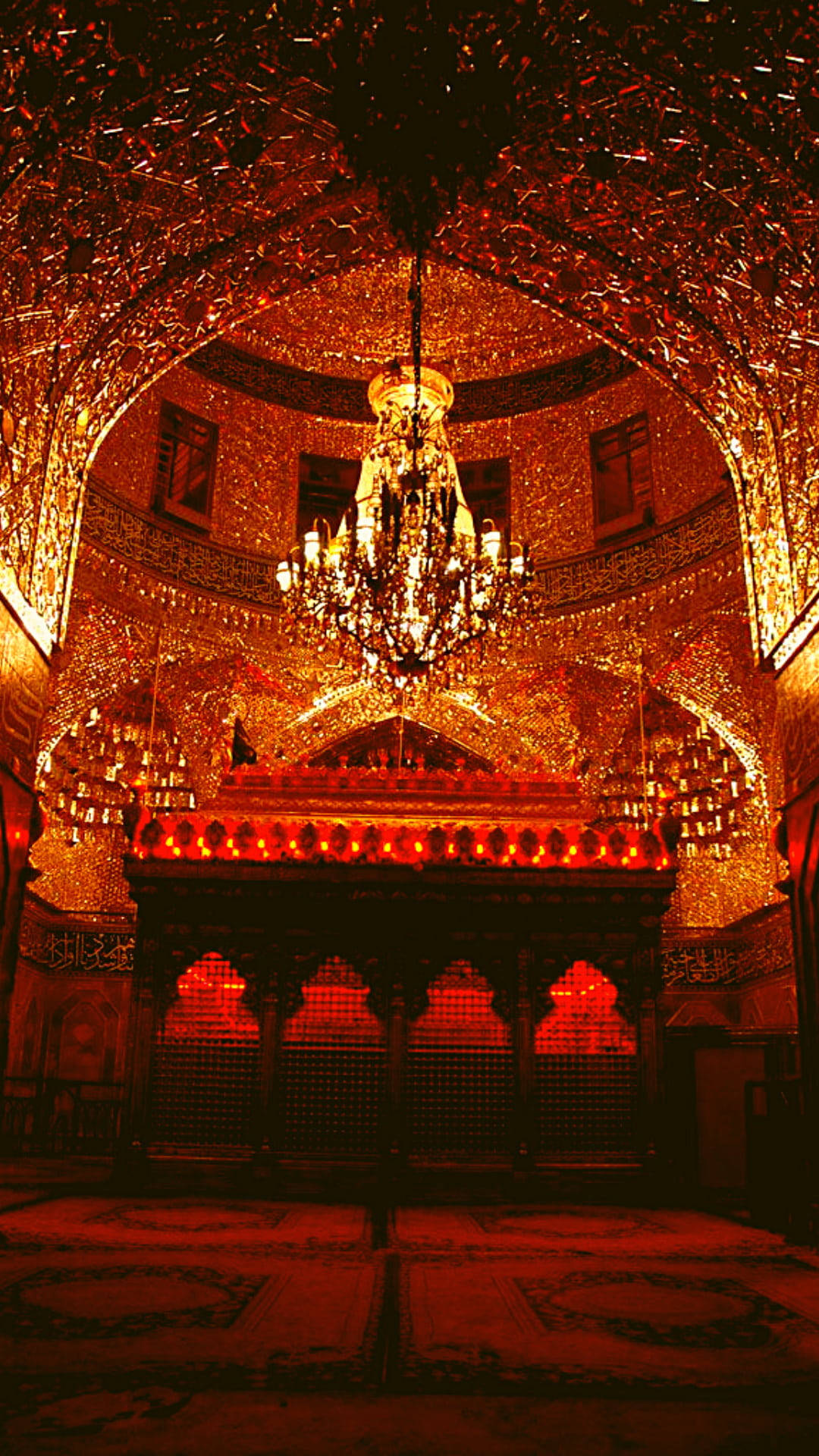 Imam Hossain Shrine Interior Karbala Background