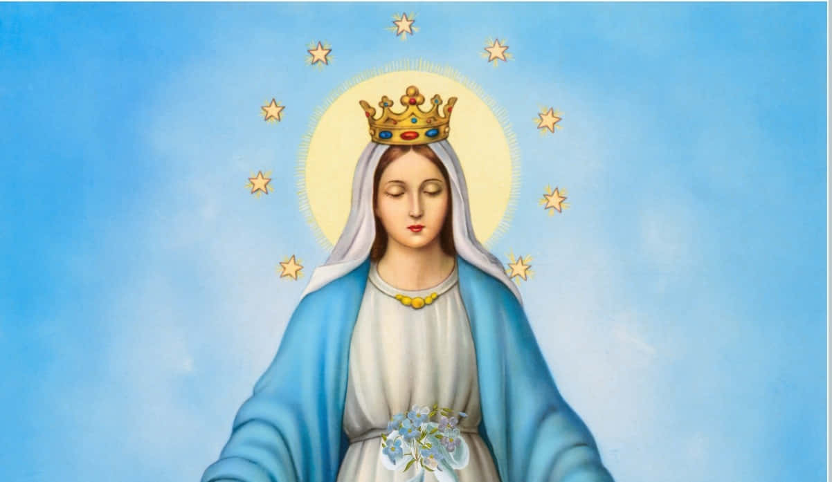 Immaculate Mary Blue Aesthetic