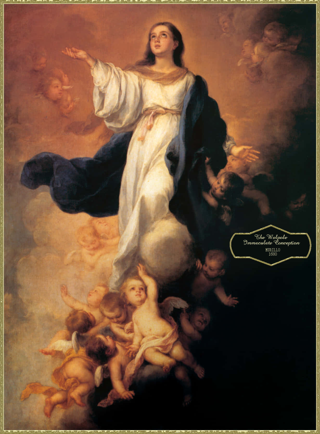 Immaculate Mary Raising Her Hand