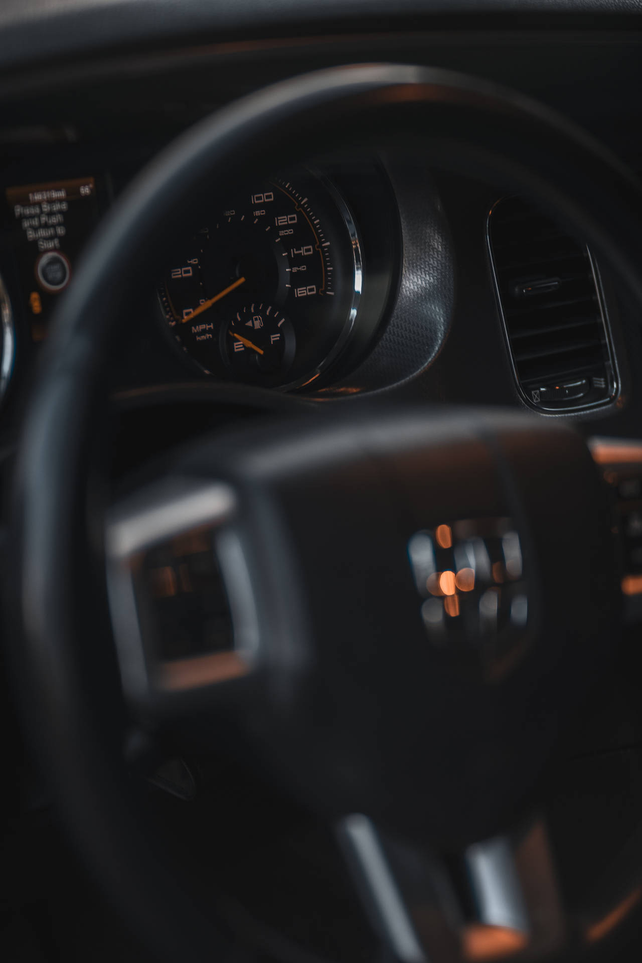 Immerse In Speed With The Dodge Challenger Speedometer Background