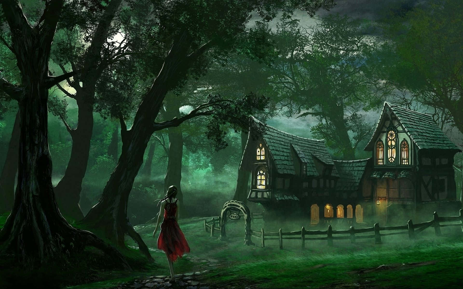 'immerse Yourself In A Magical Fairy Forest' Background