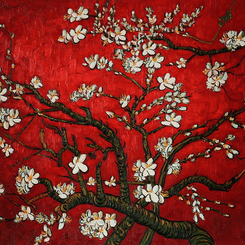 Immerse Yourself In The Colorful Landscapes Of Van Gogh's Almond Blossoms Background