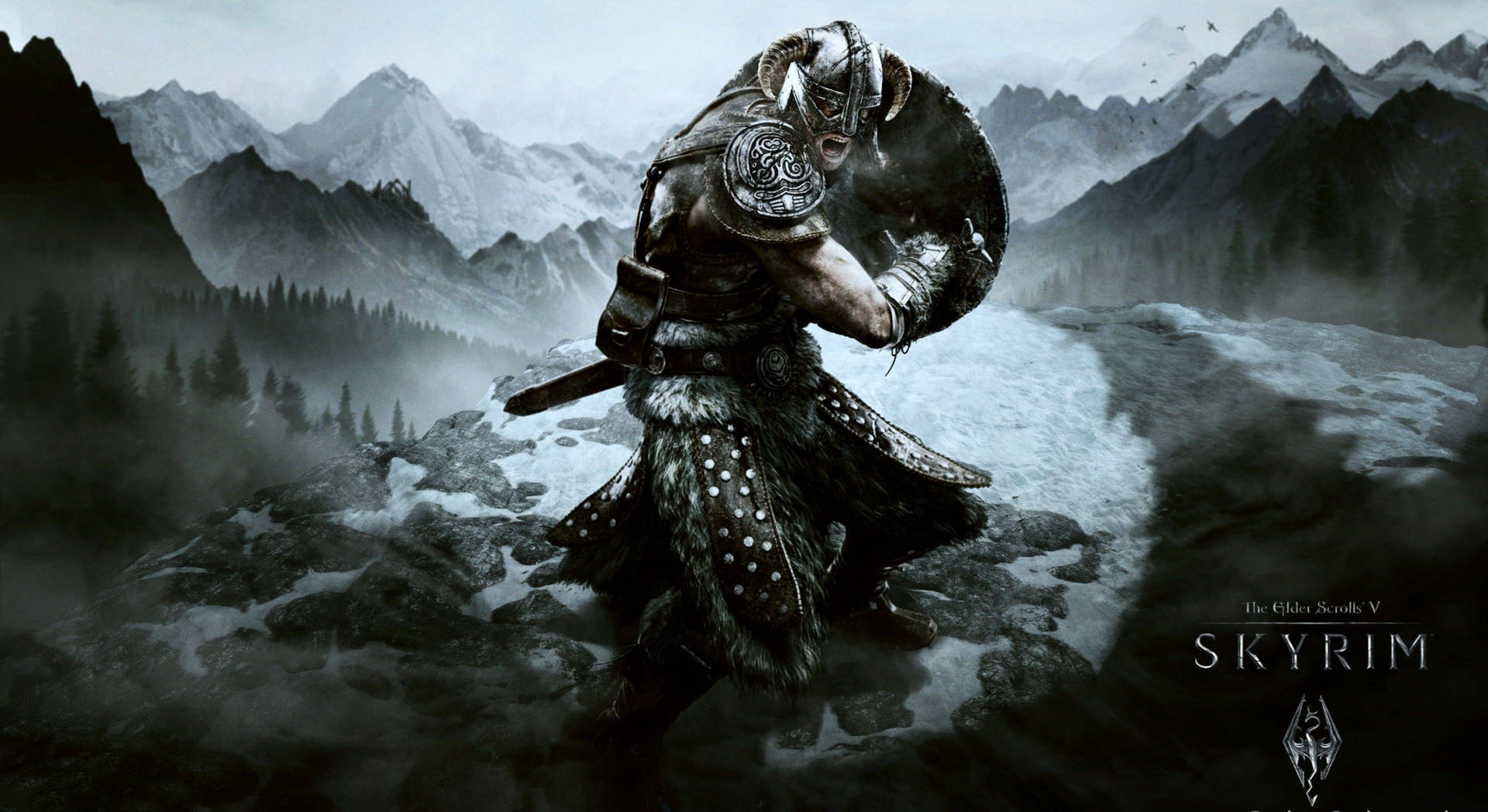 Immerse Yourself In The Mythical World Of Tamriel In Skyrim Ultra Hd Background