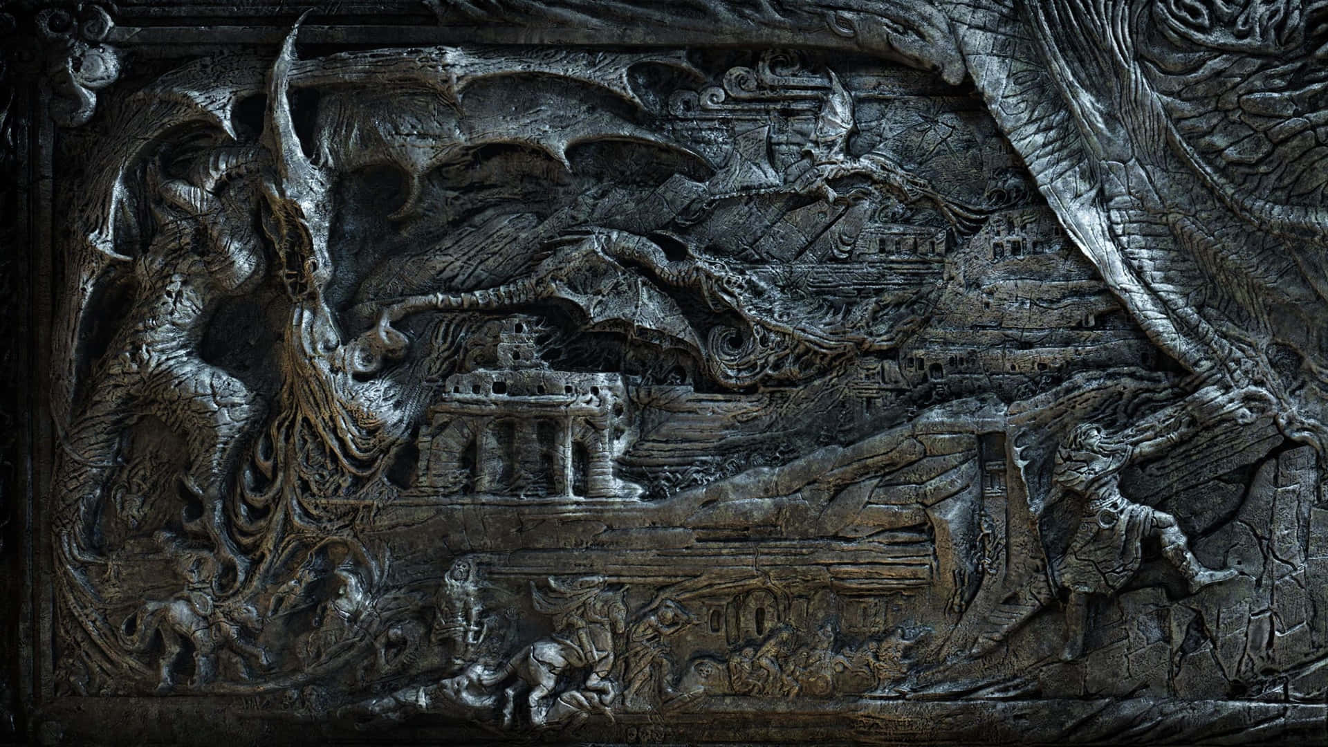 Immerse Yourself In The World Of Skyrim Background