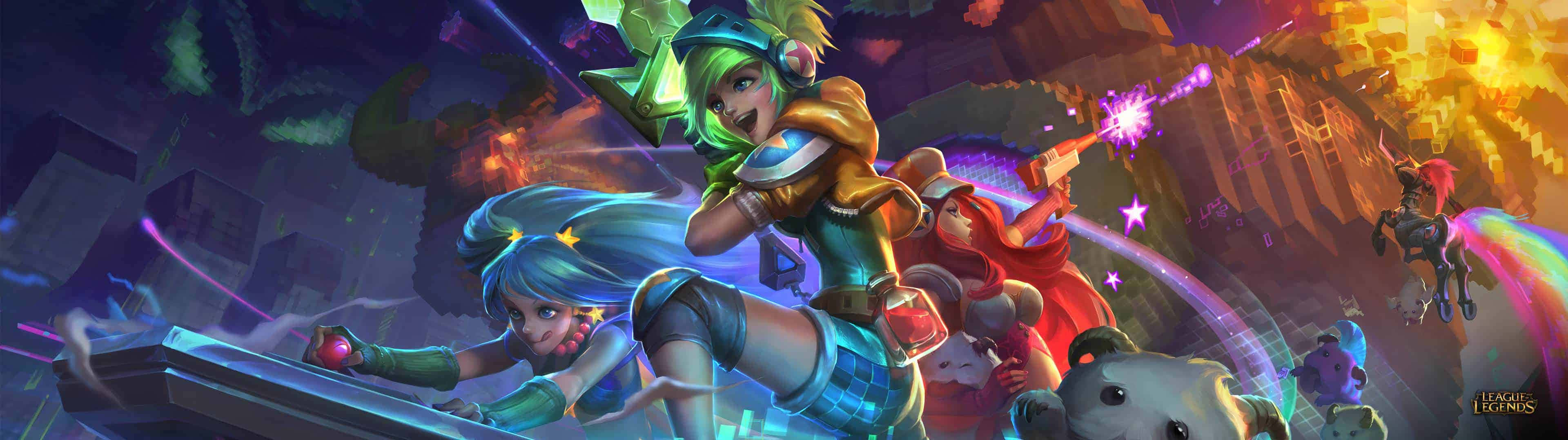 Immerse Yourself In The World Of The ‘league Of Legends’ Video Game. Background