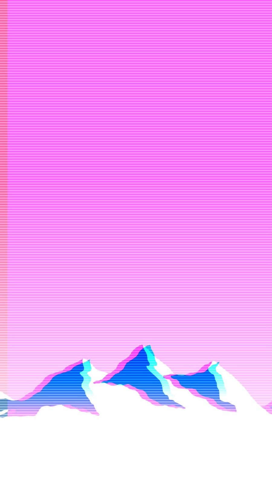 Immerse Yourself In The World Of Vaporwave With An Stylish Iphone Background