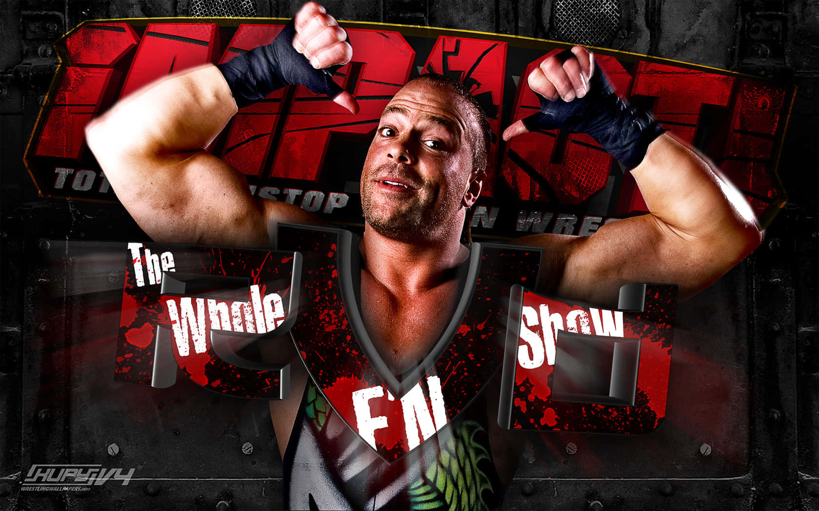 Impact Wrestling Rob Van Dam Graphic Art Poster Background