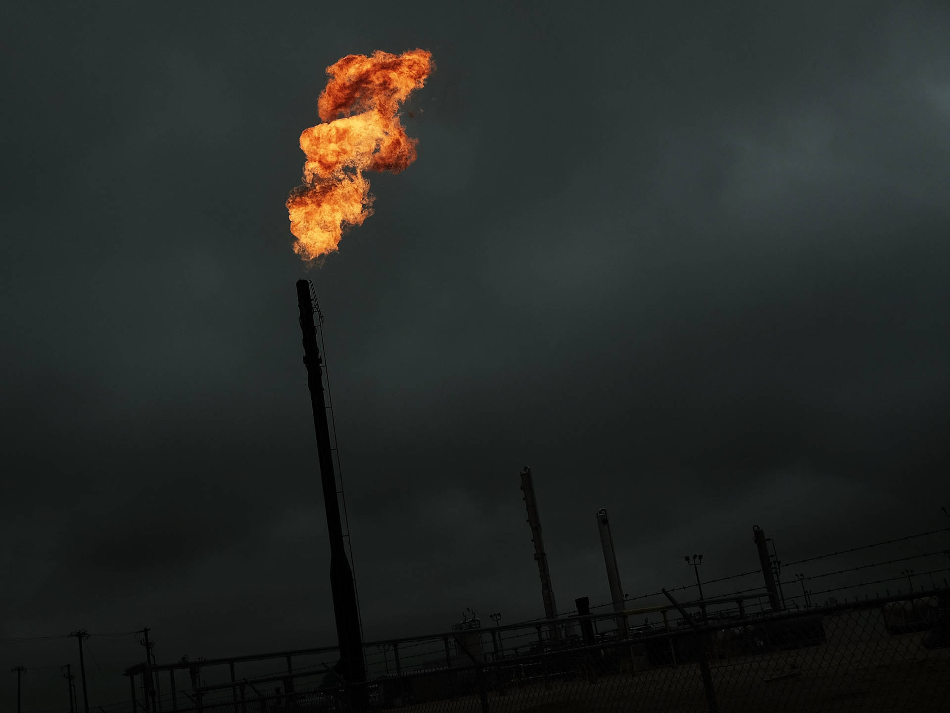 Impactful Flames At A Natural Gas Site