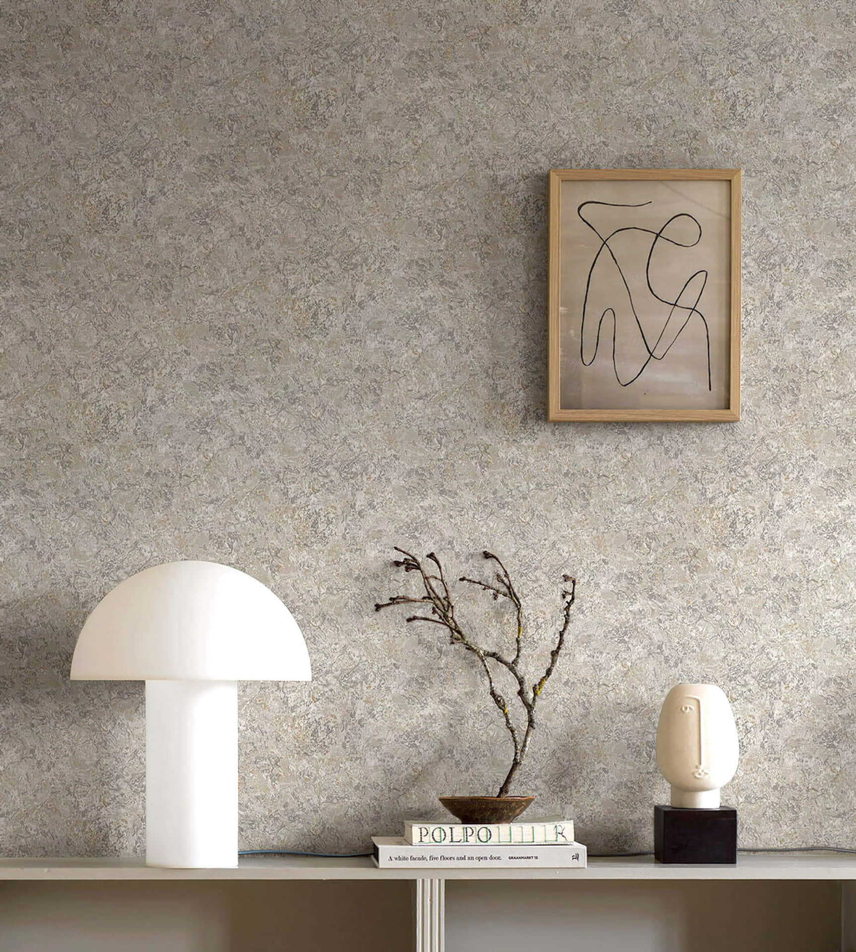 Impartial Design On Wall And Decoratives Background