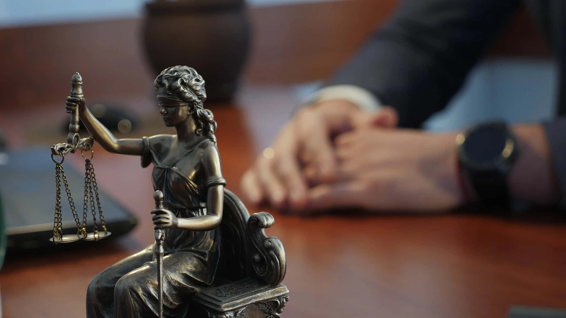 Impartial Lady Justice Background