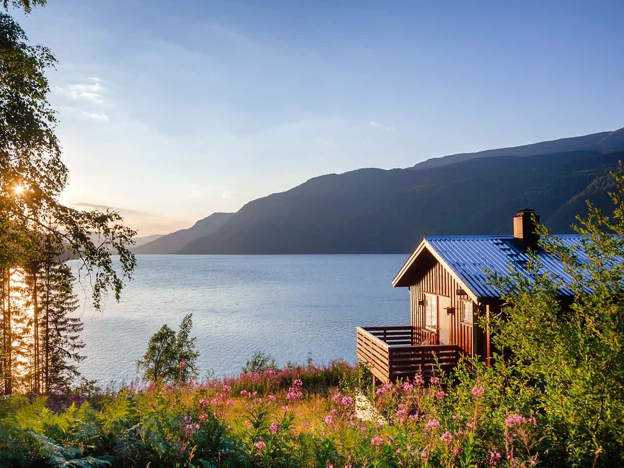 Impeccable View Of A House Background