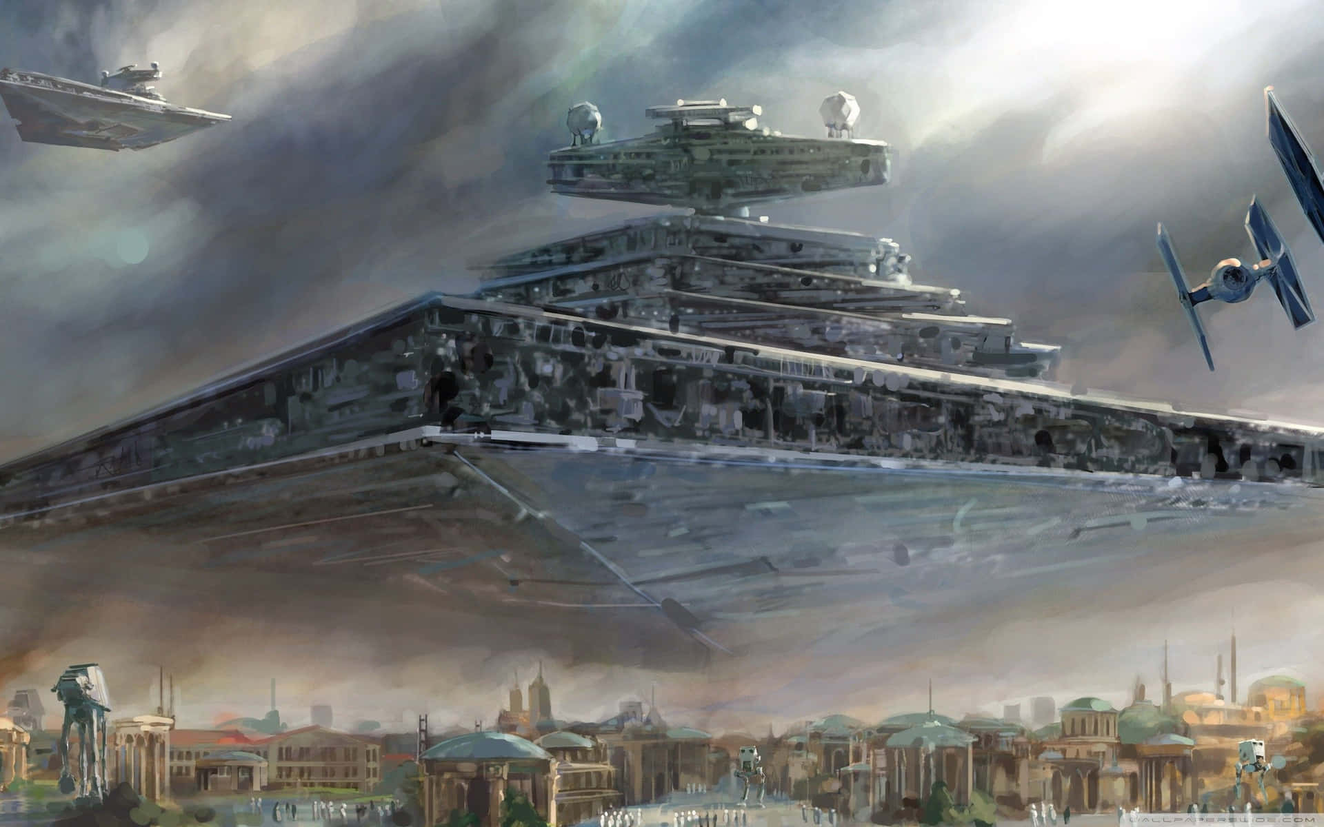 Imperial Forces And Star Destroyer Invasion