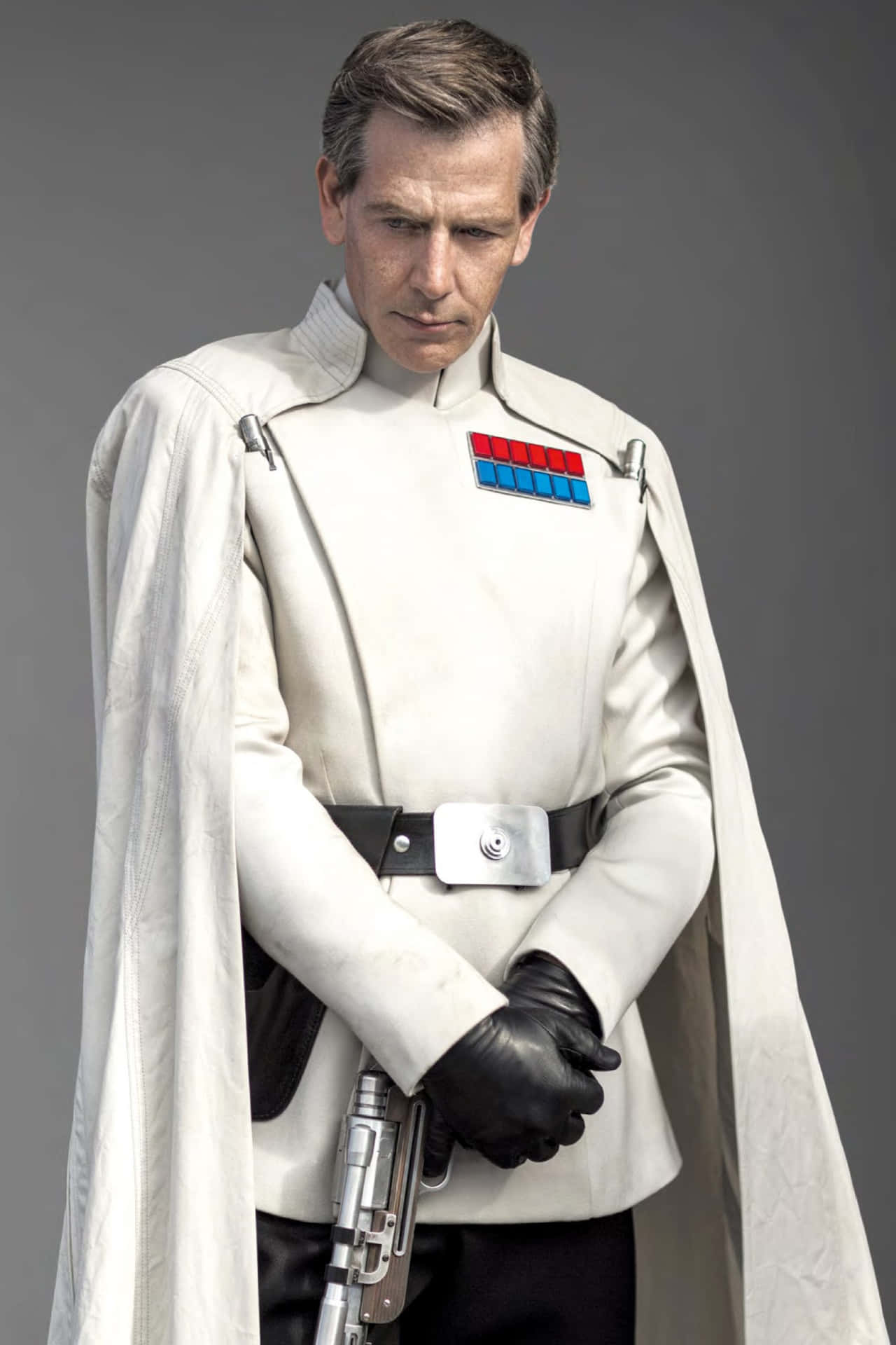 Imperial Officerin White Uniform Background