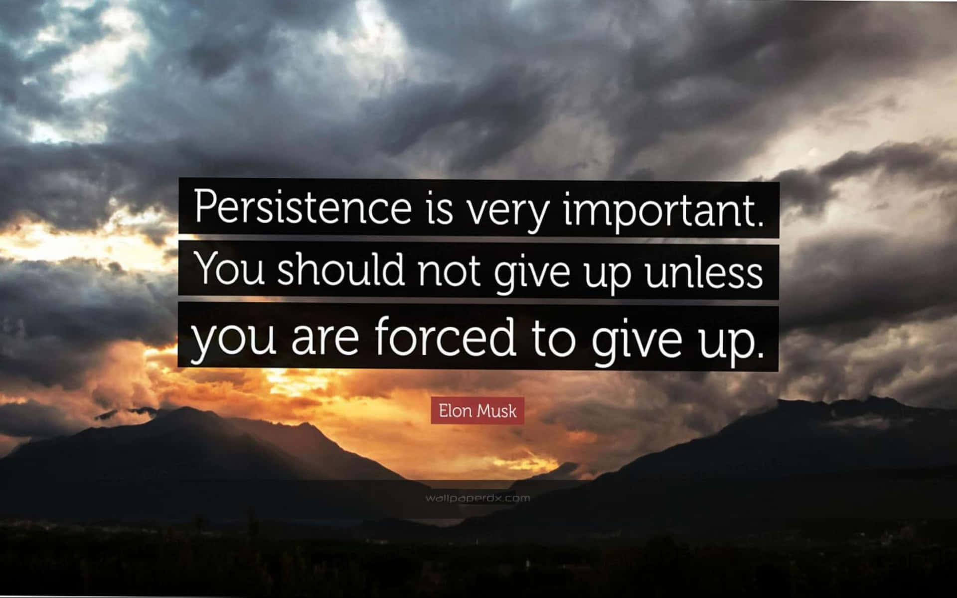 Importance Of Being Persistent Background