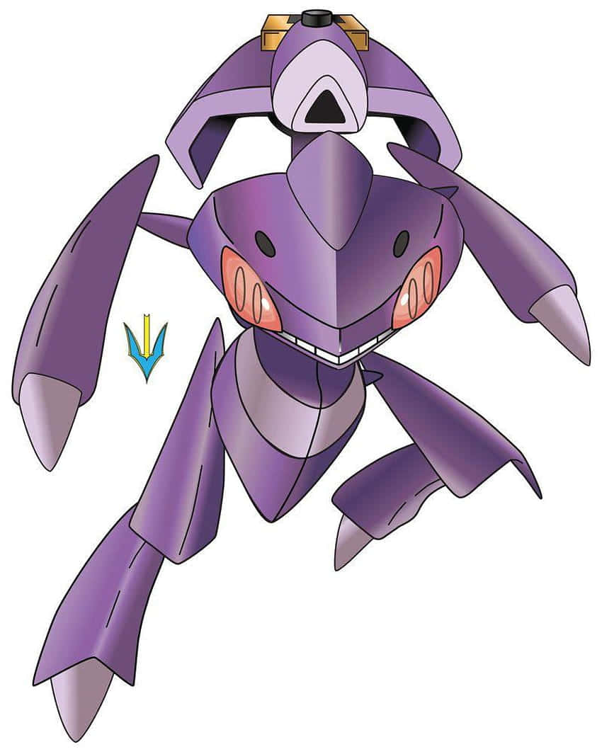 Impressive Genesect Pokémon Illustration Background