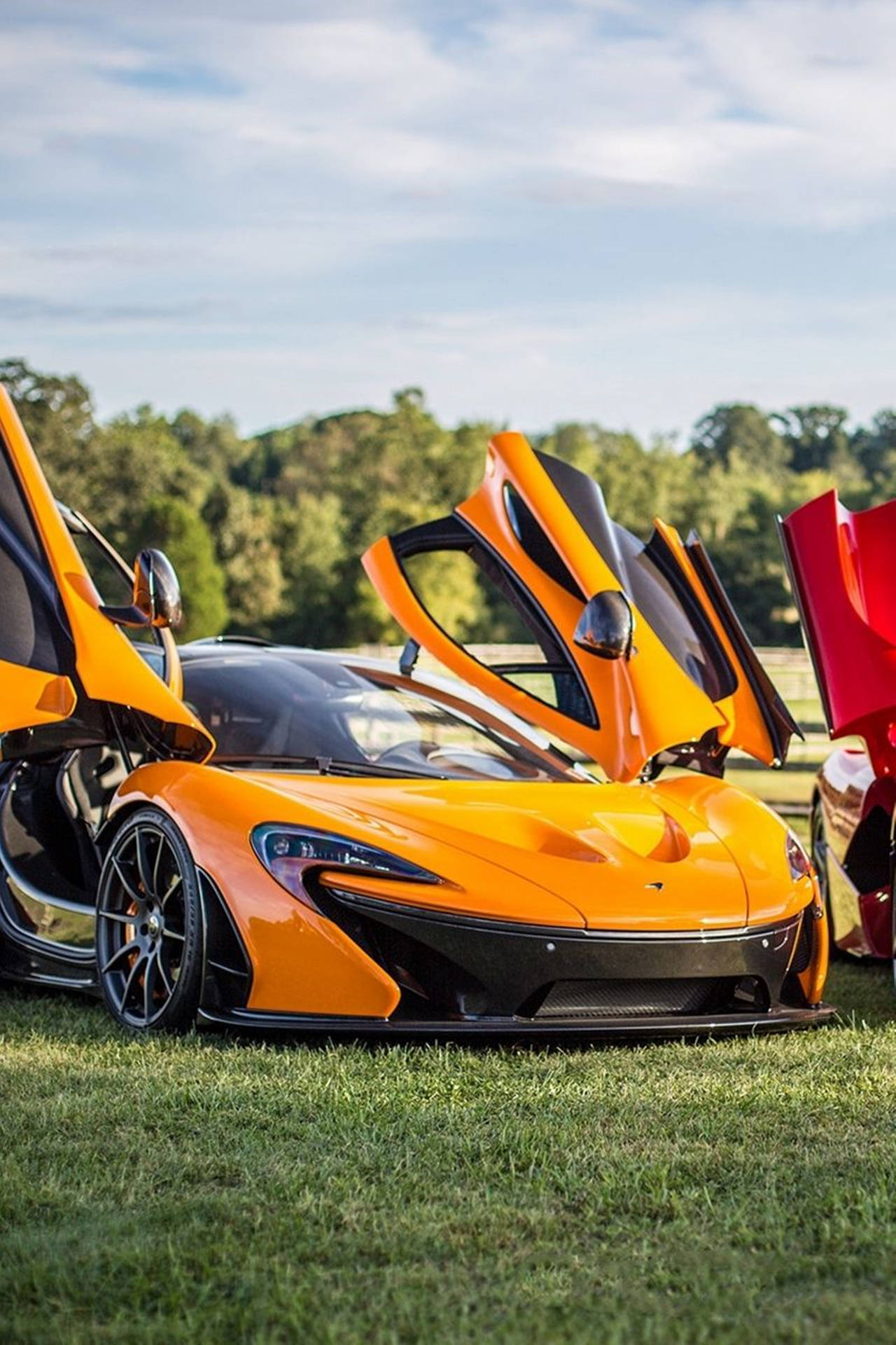 Impressive Metallic Yellow P1 Mclaren Iphone Wallpaper Background