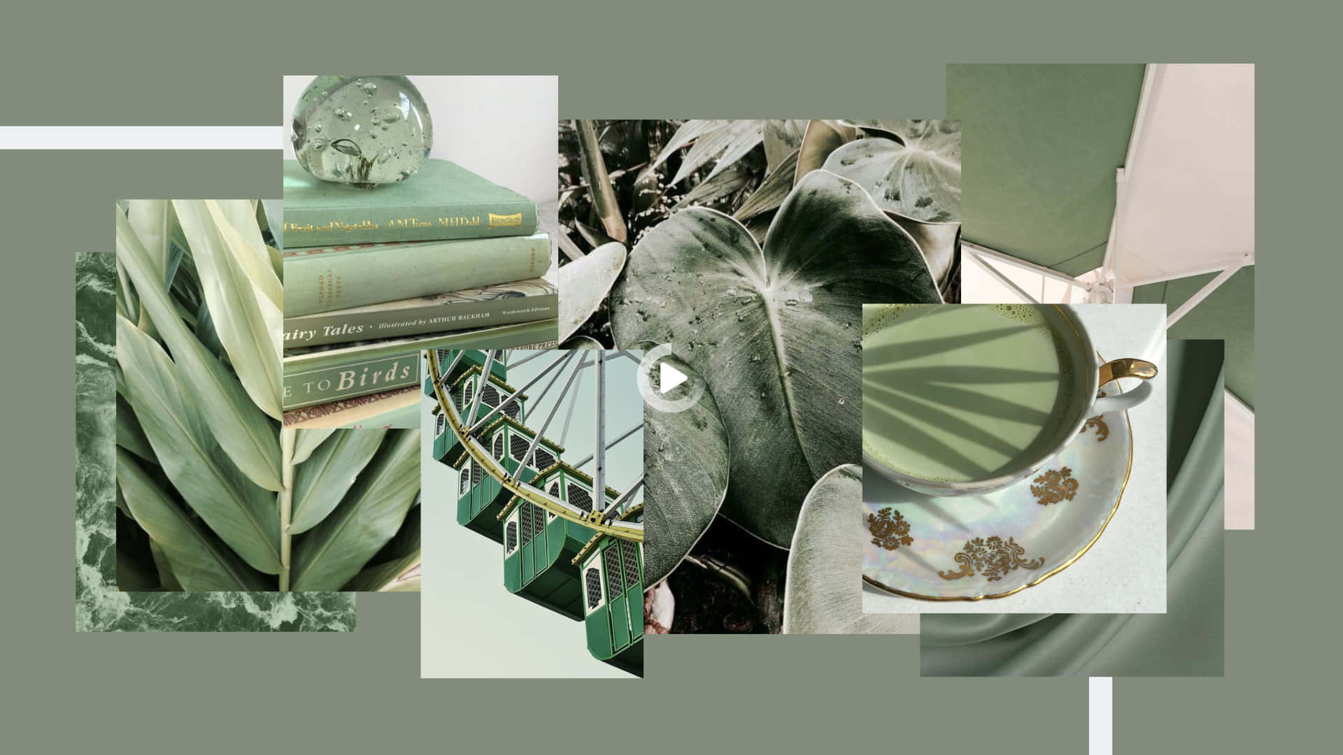 Improve Your Productivity And Creativity With The Sleek Sage Green Laptop Background
