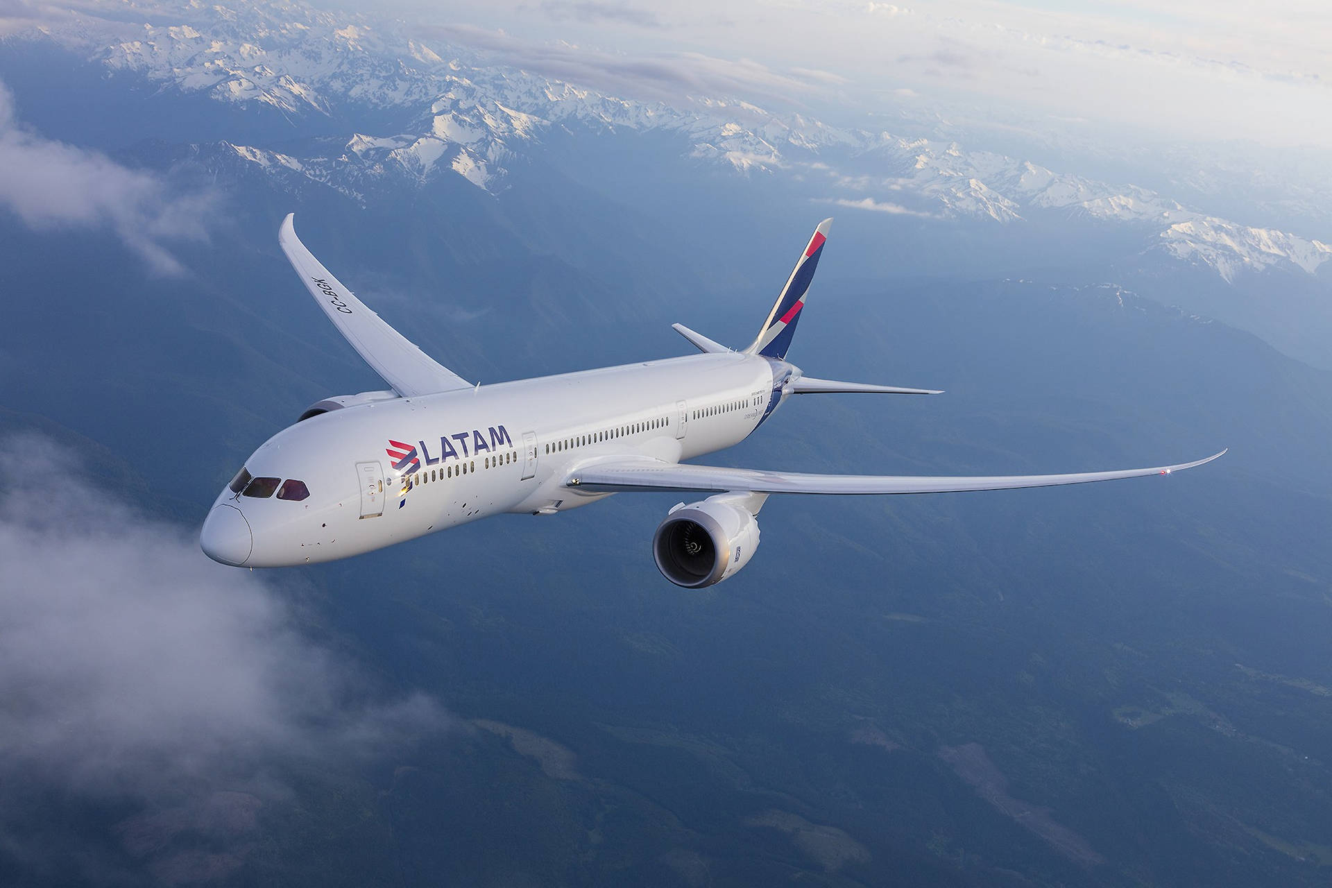 In-flight Latam Aviation Background