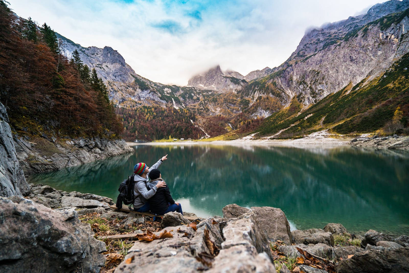 In Love Couples Near A Lake