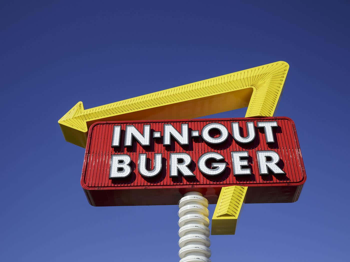 In-out Burger Sign Background