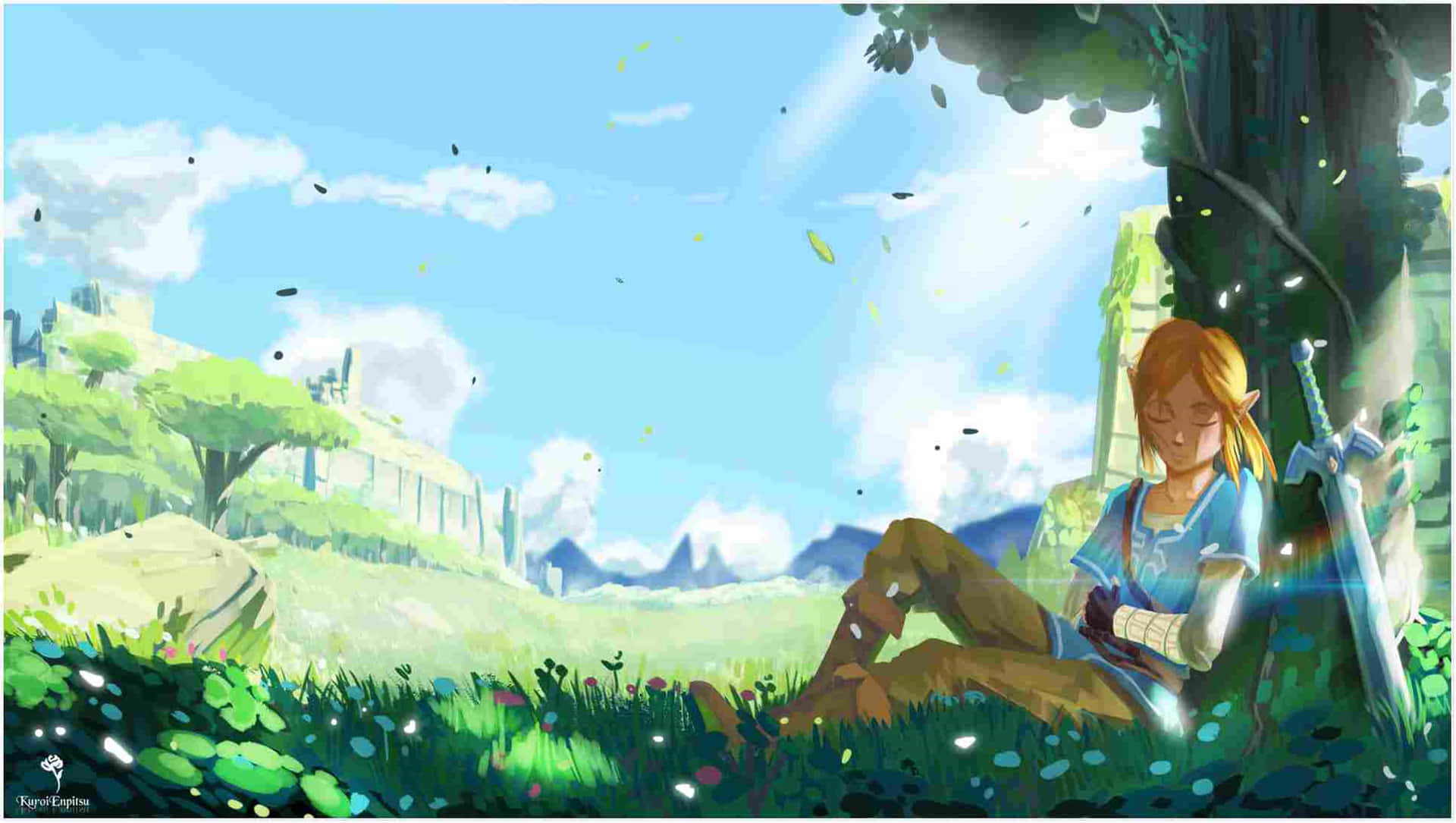 In The Mystic Wilds Of Hyrule Background