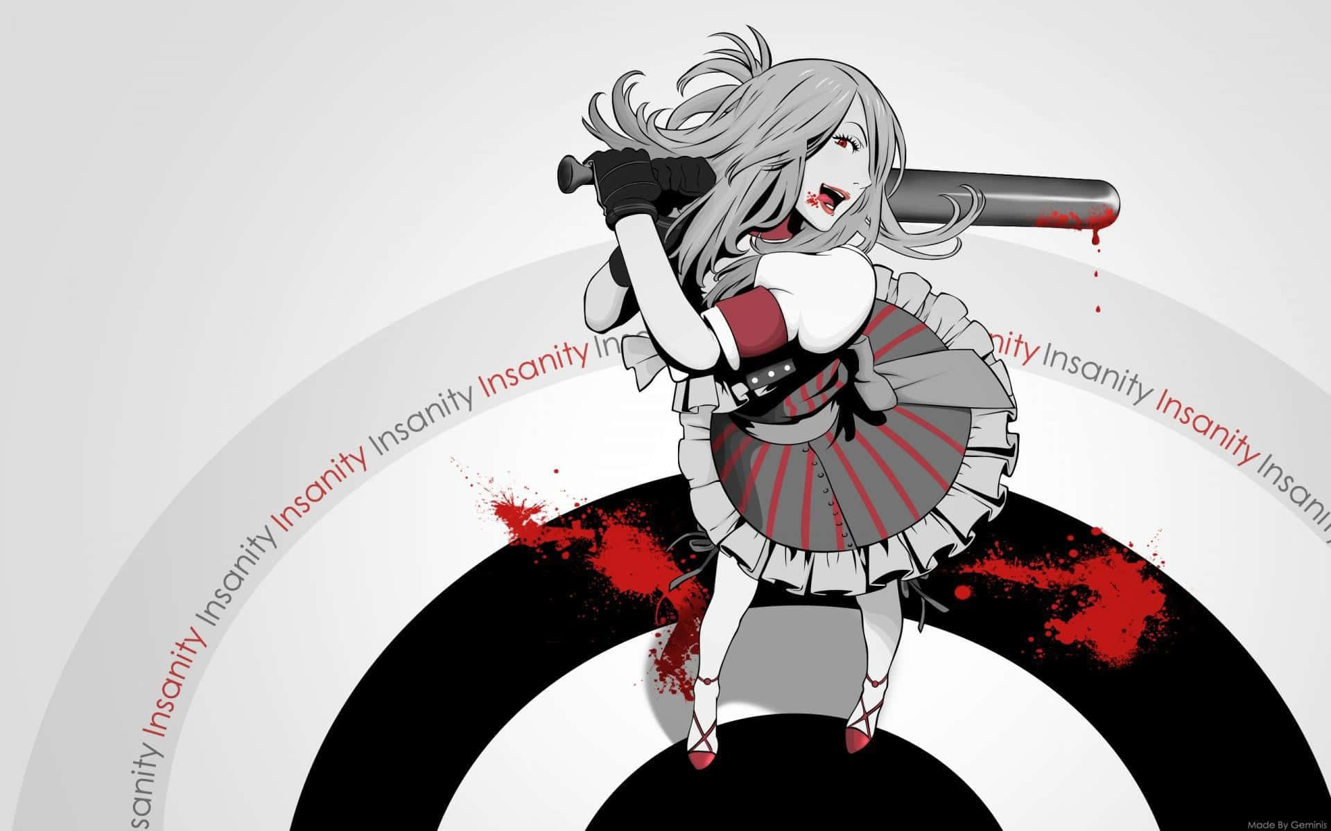 Inane Provocative Female Anime Background