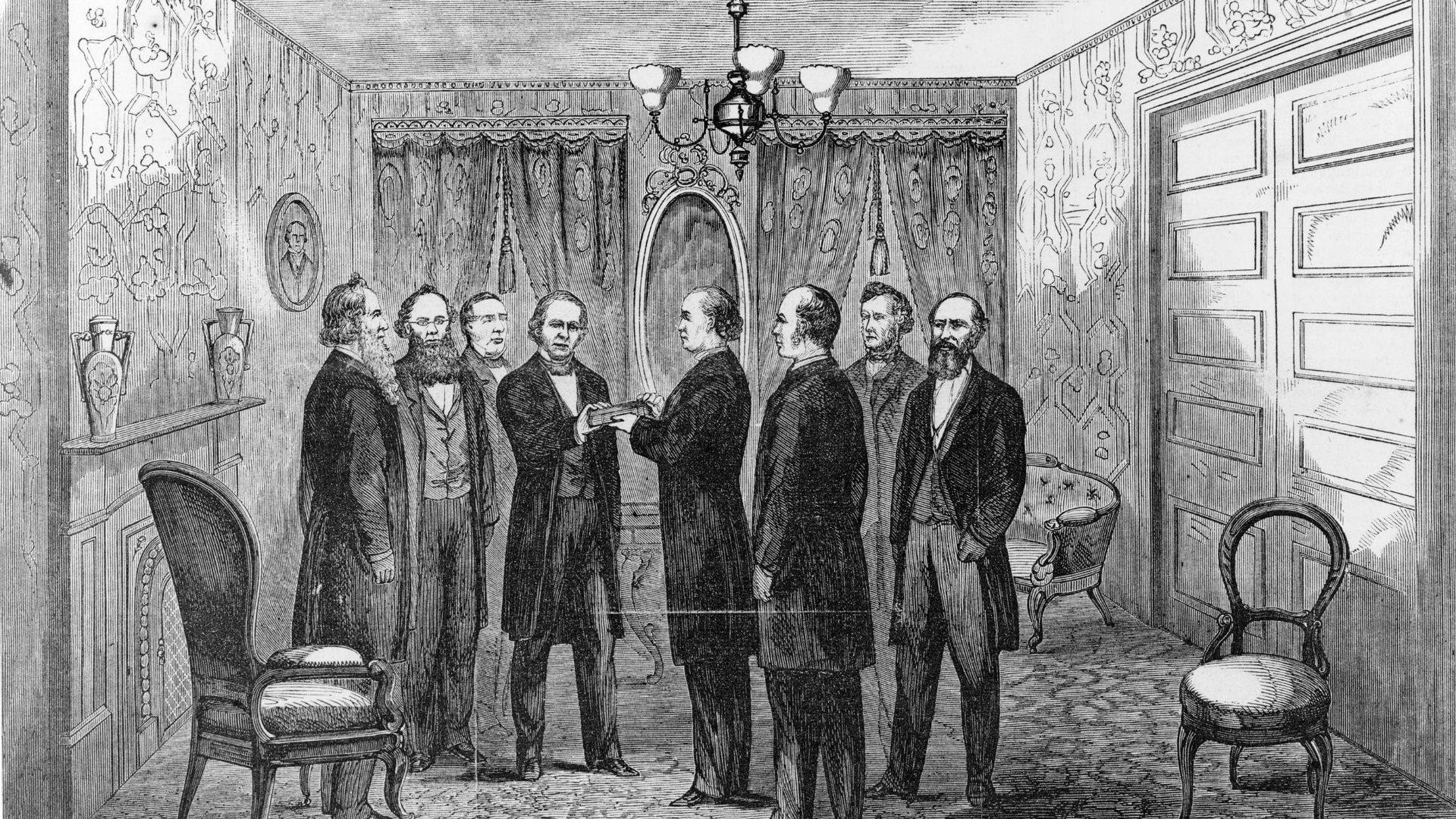 Inauguration Of Andrew Johnson Background