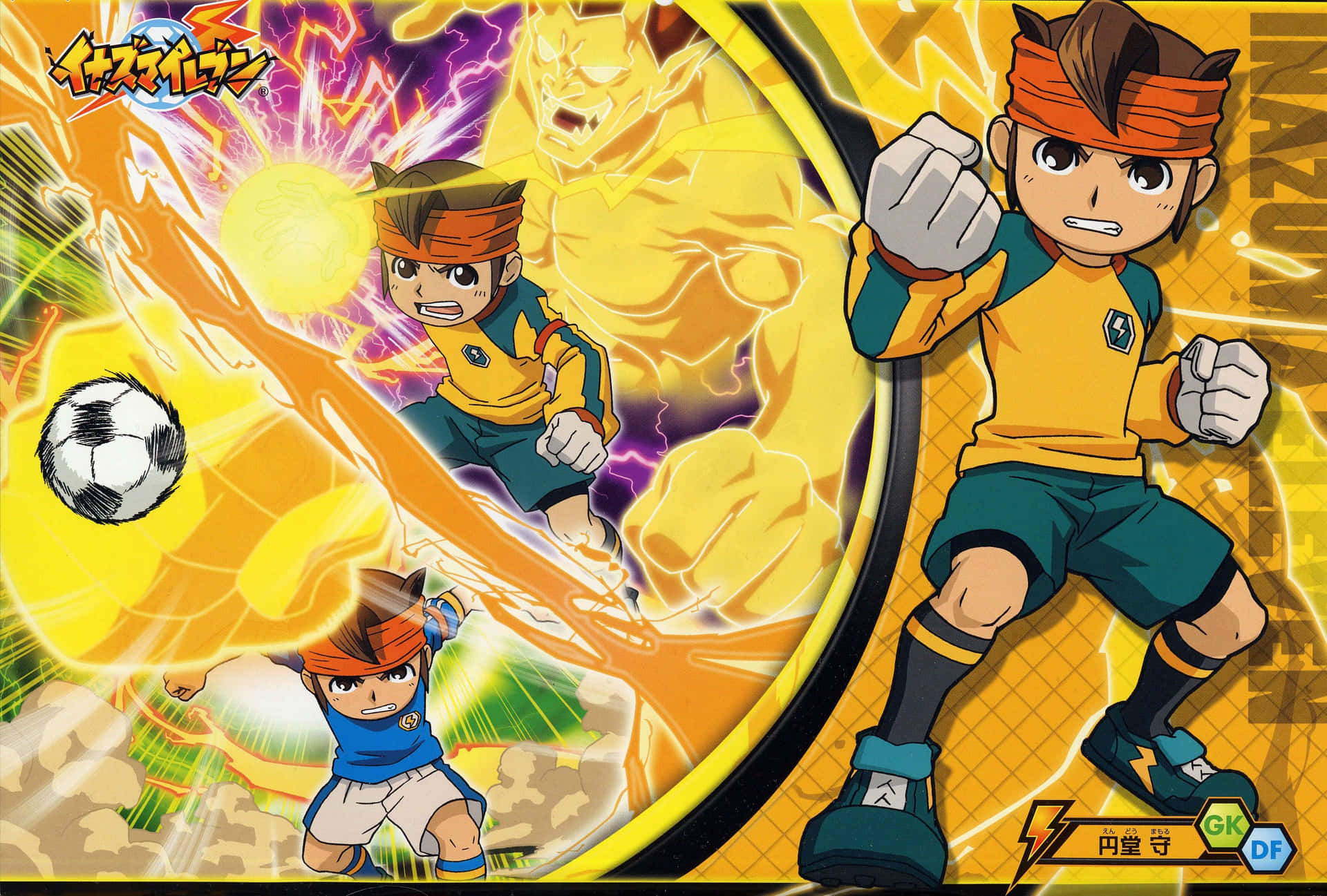 Inazuma Eleven Anime Soccer Action Background