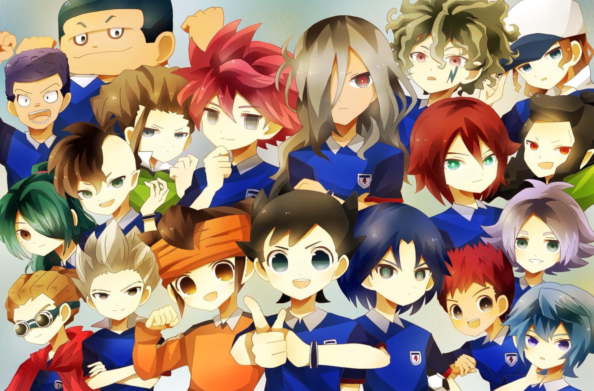 Inazuma Eleven Characters Collage