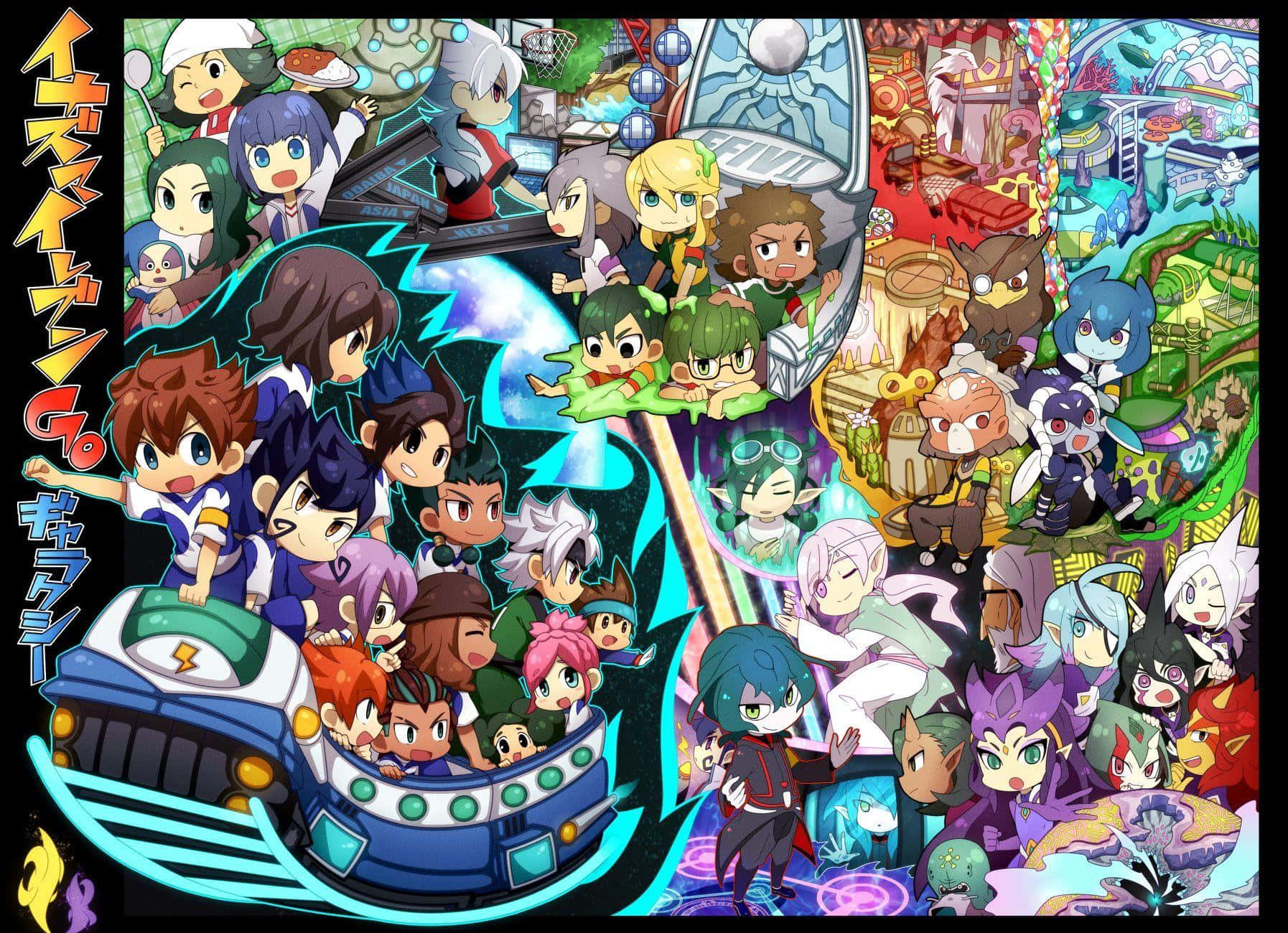 Inazuma Eleven Characters Collage