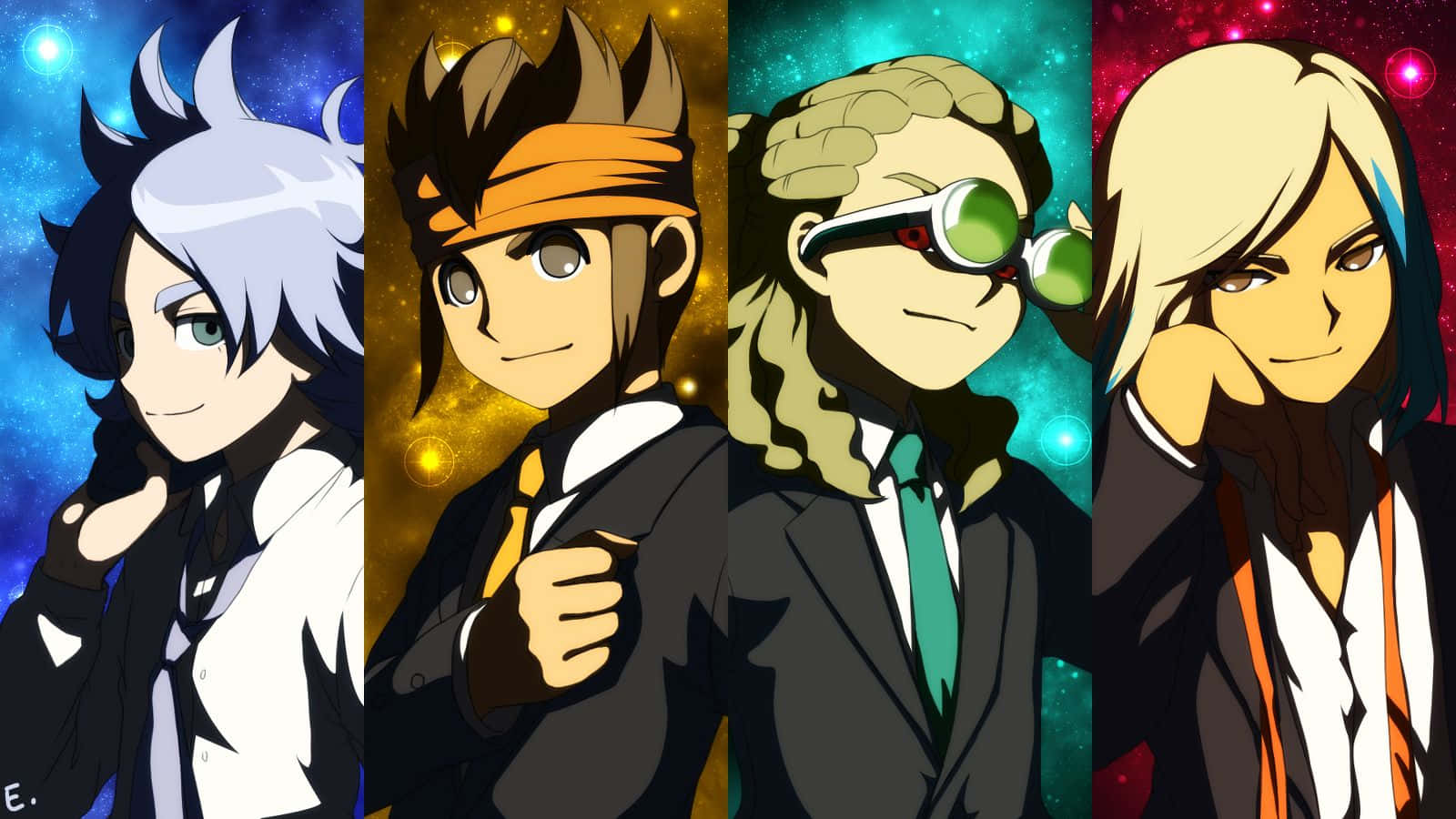 Inazuma Eleven Characters Cosmic Background Background