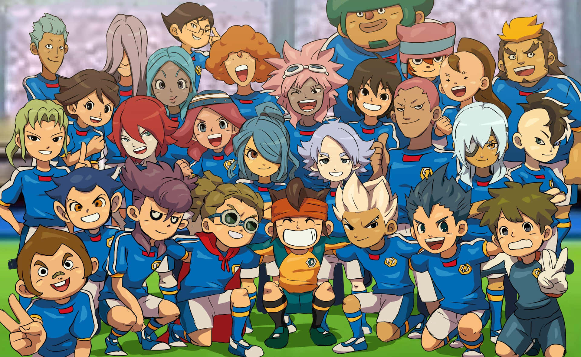 Inazuma Eleven Team Group Shot