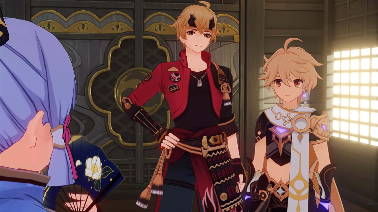 Inazuma Meeting Genshin Matching Pfp Background