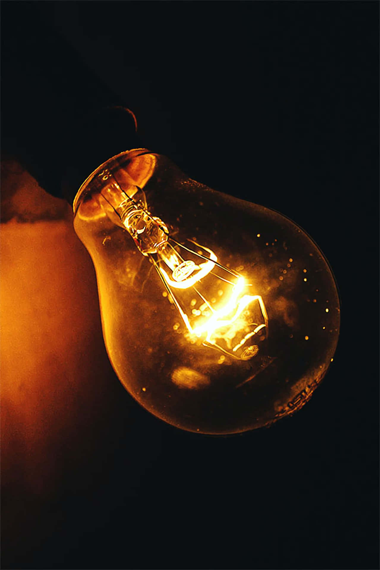 Incandescent Bulb With Glitters
