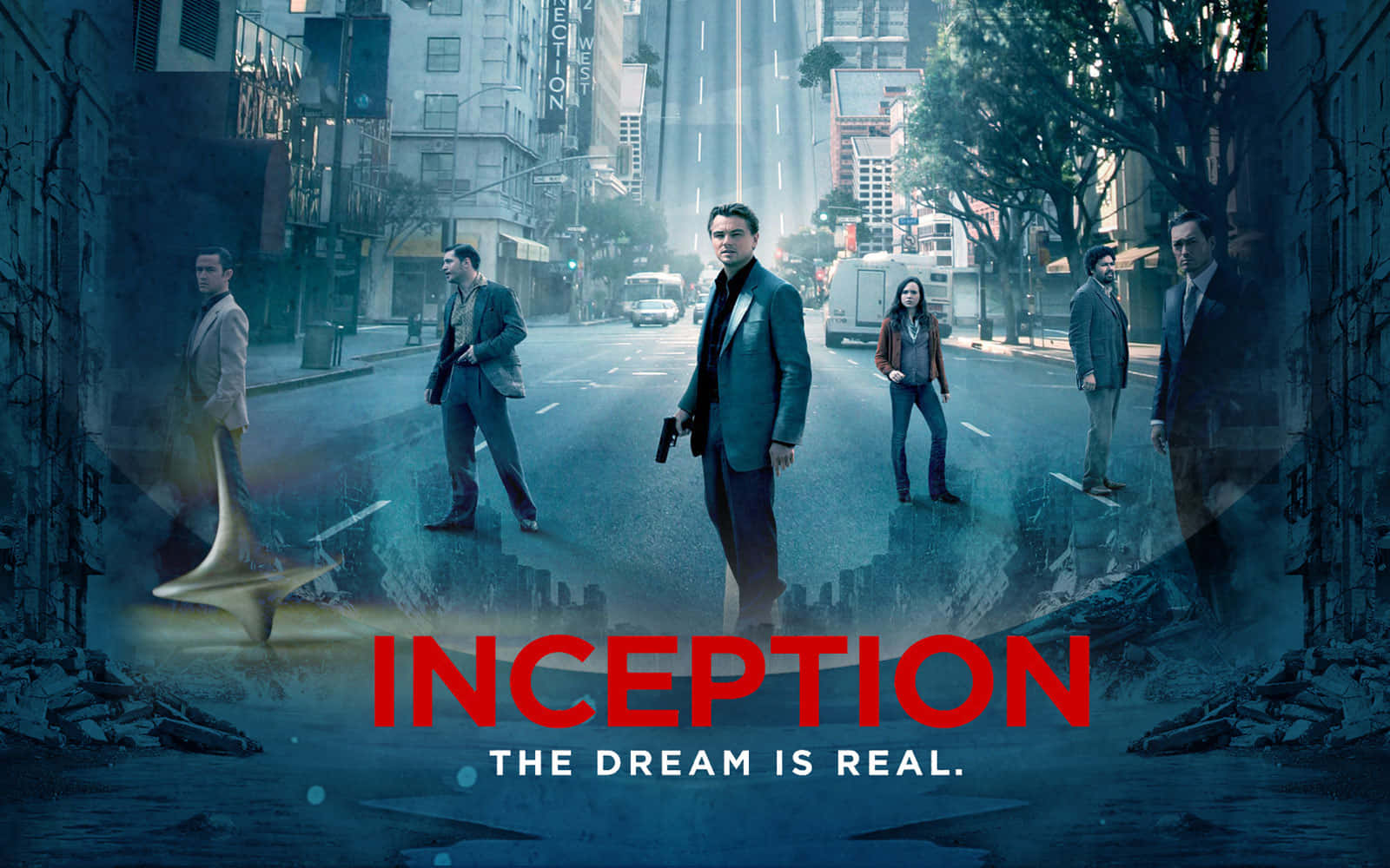 Inception Movie Poster Dream Is Real Background