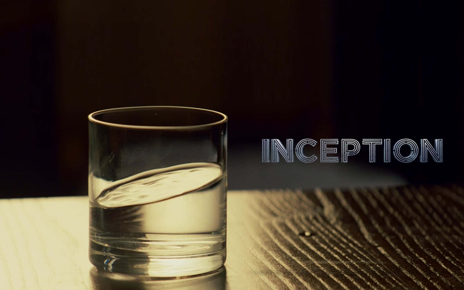 Inception Movie Water Glass Background
