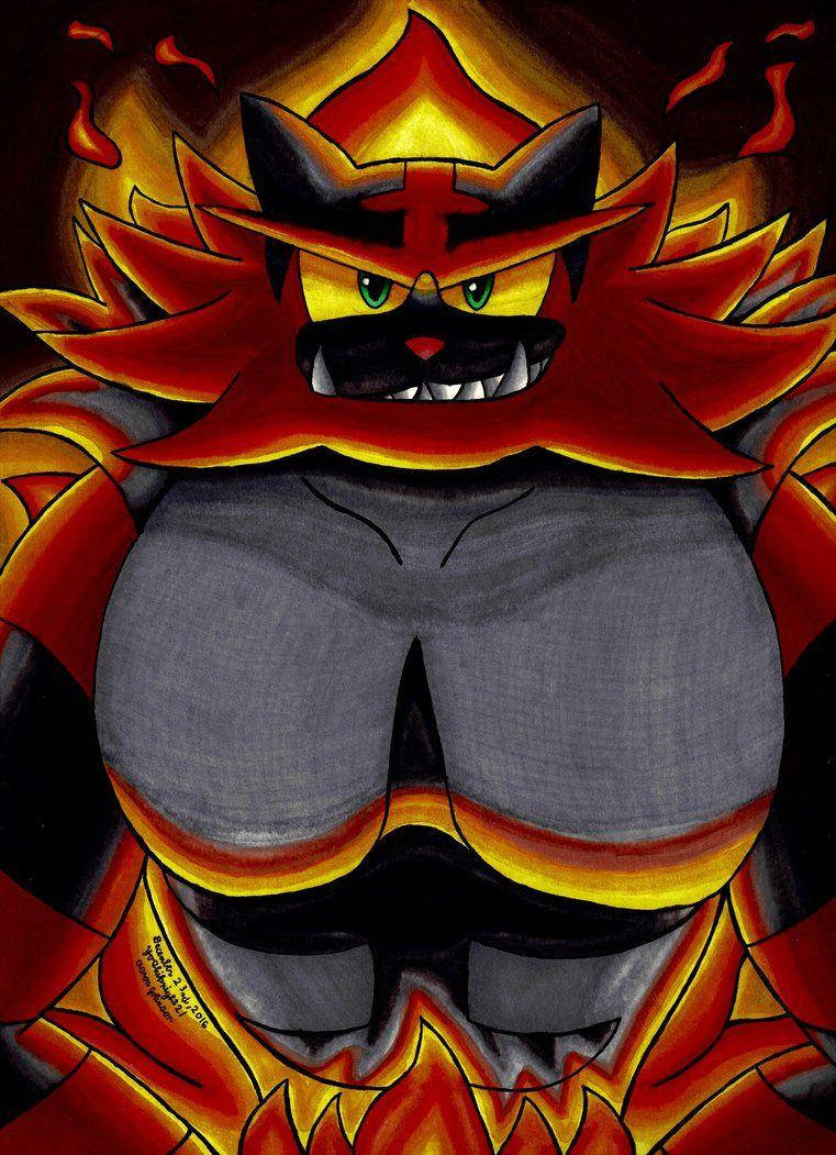 Incineroar Portrait Art