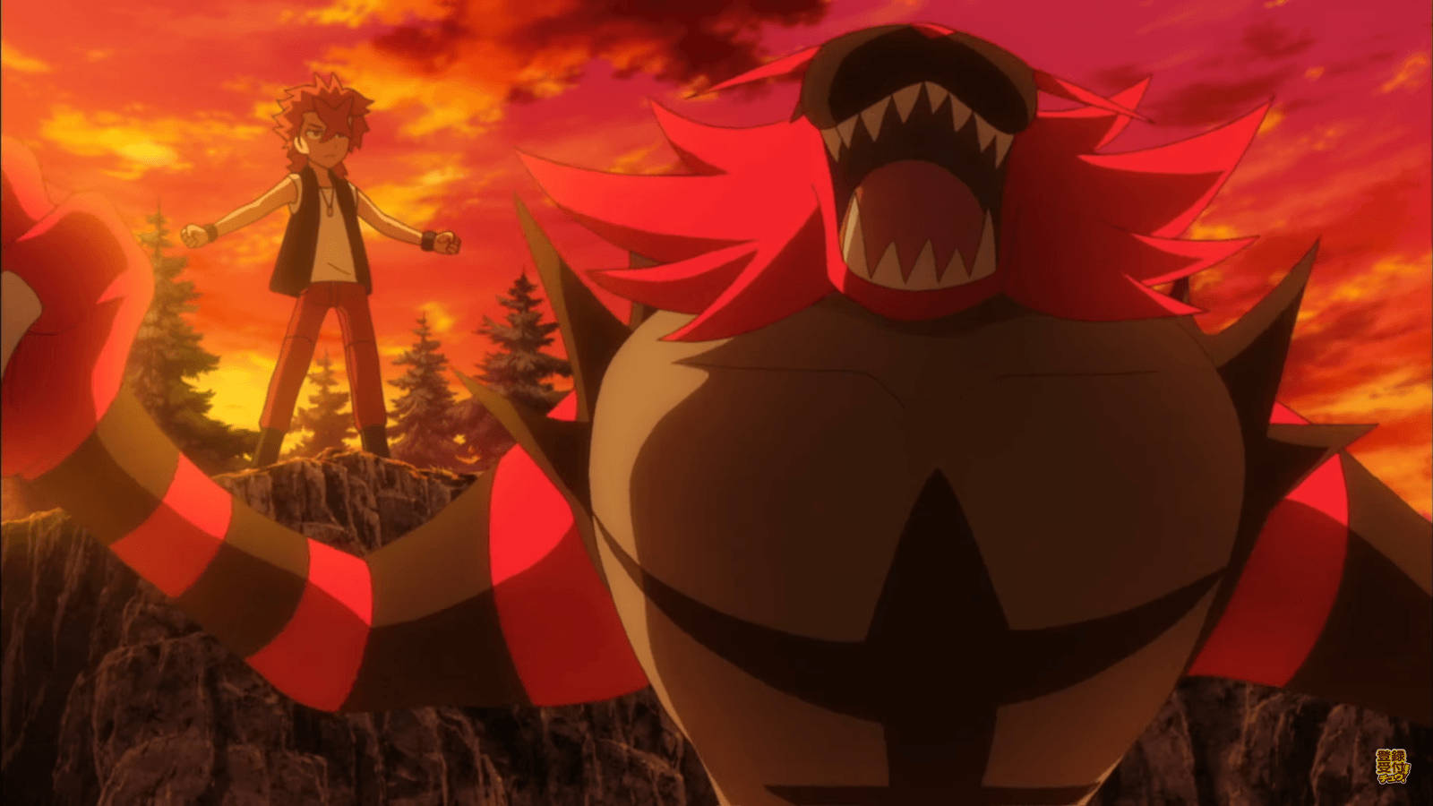 Incineroar Roaring At Sunset