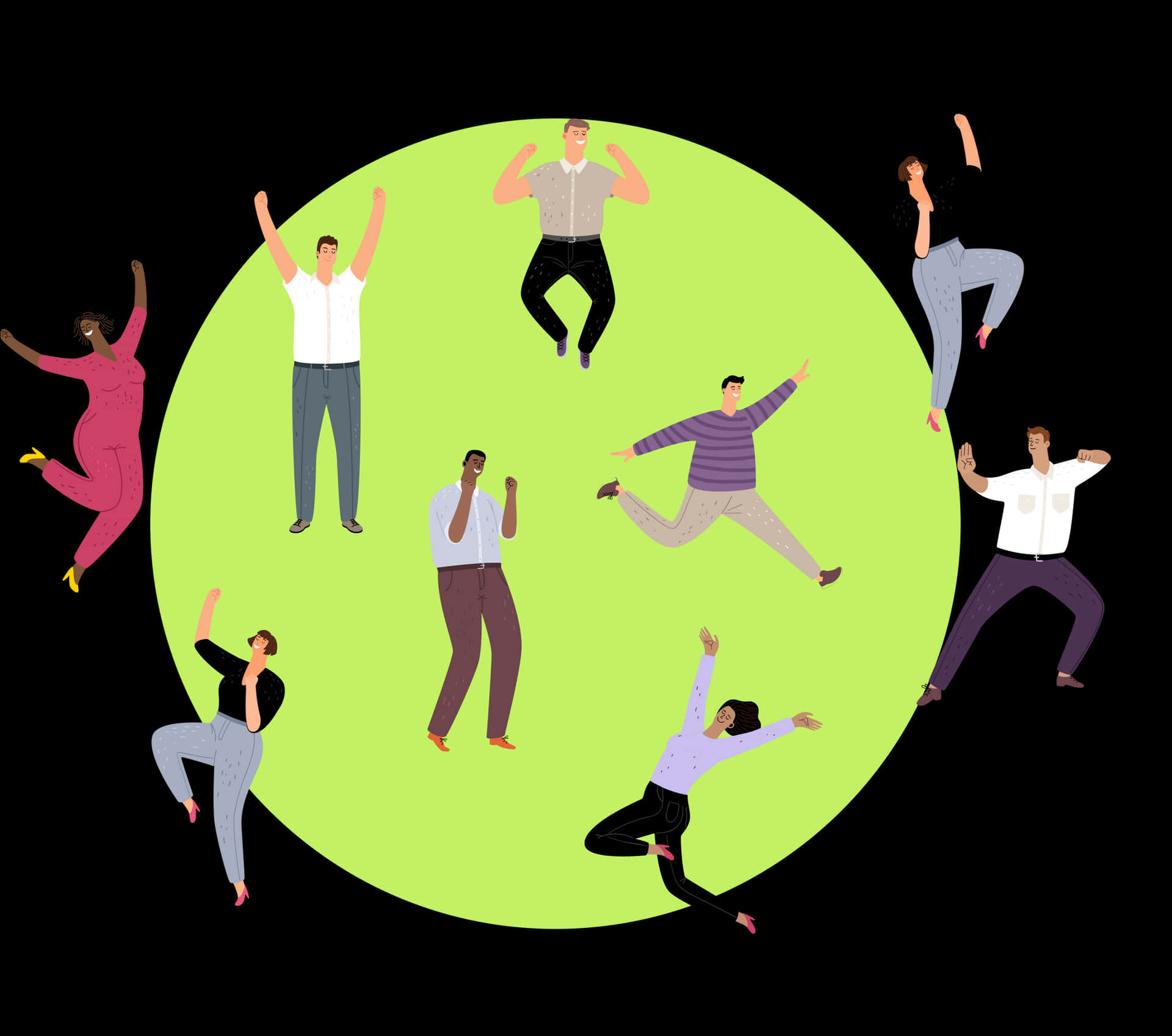 Inclusive Society Clip Art Background