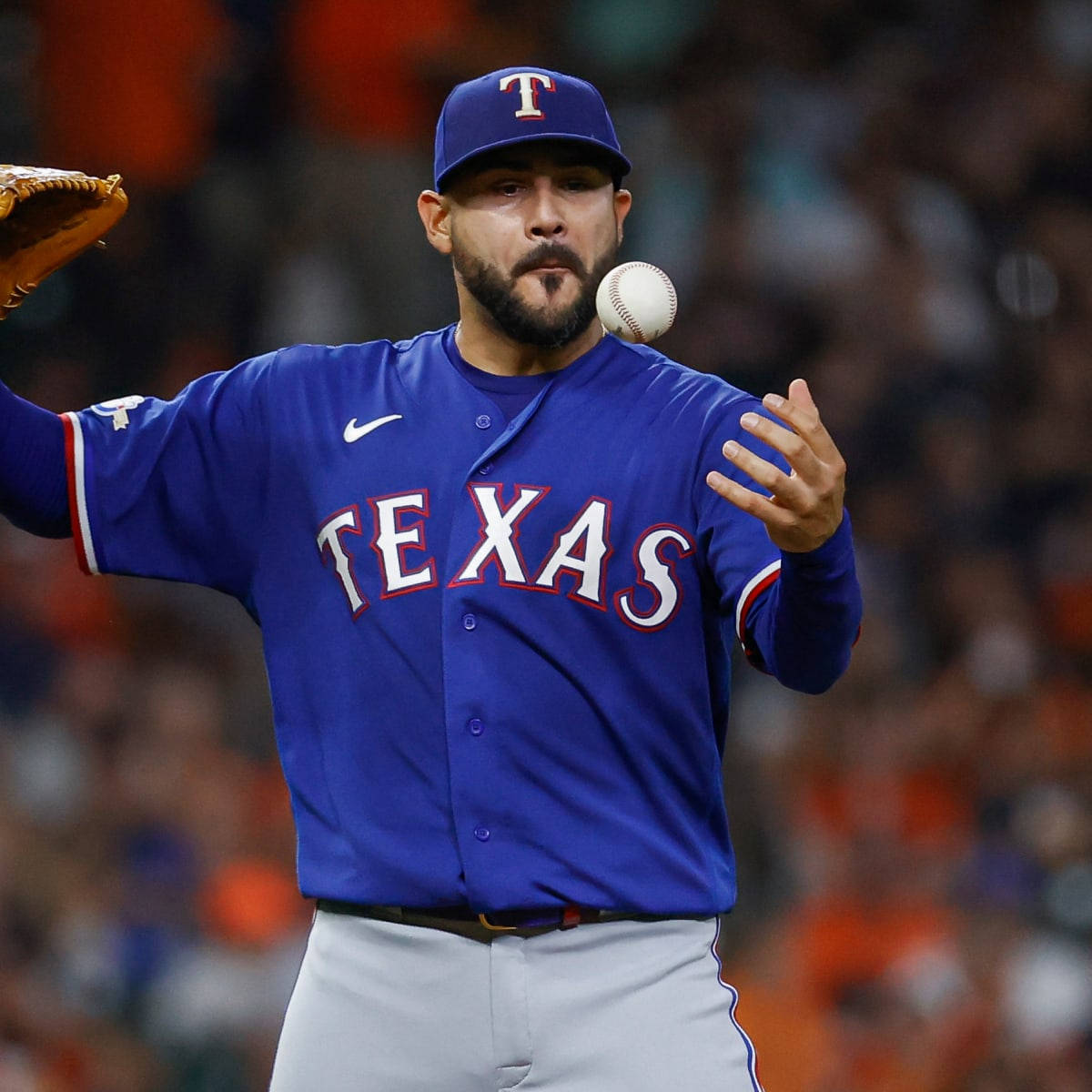 Incoming Ball At Martin Perez Background