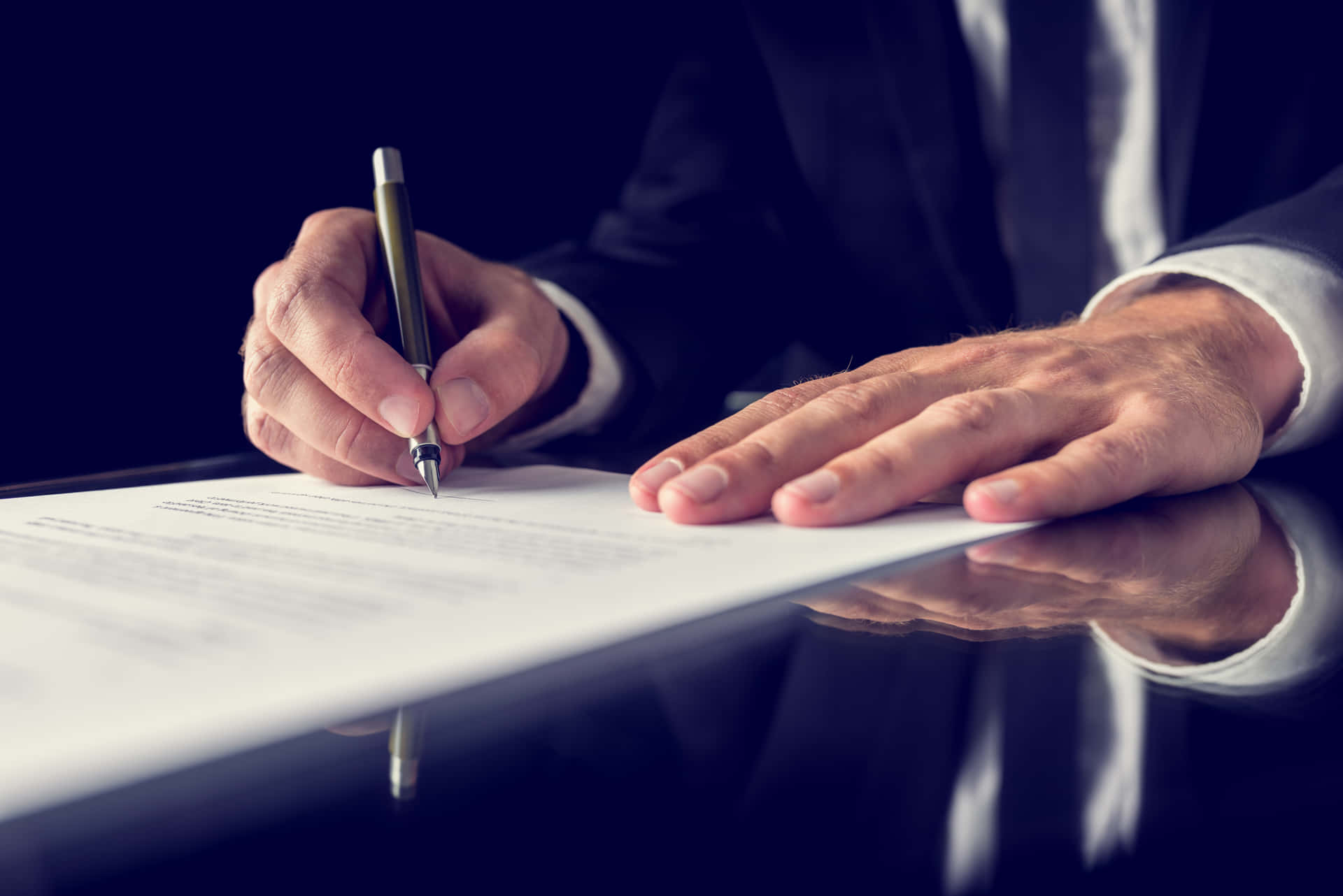 Incompetent Businessman Signing A Contract Background