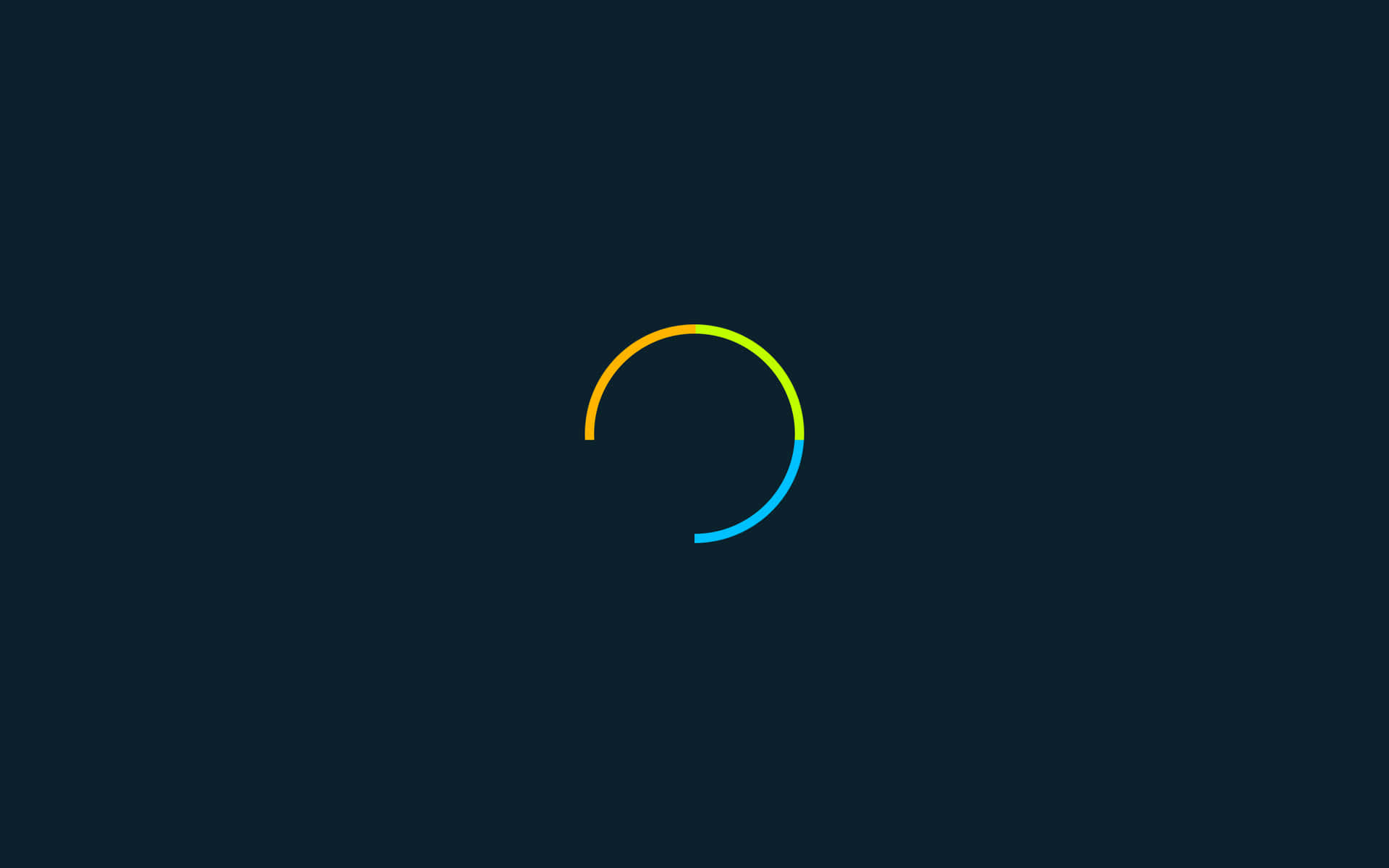 Incomplete Circle With Minimum Effort Background