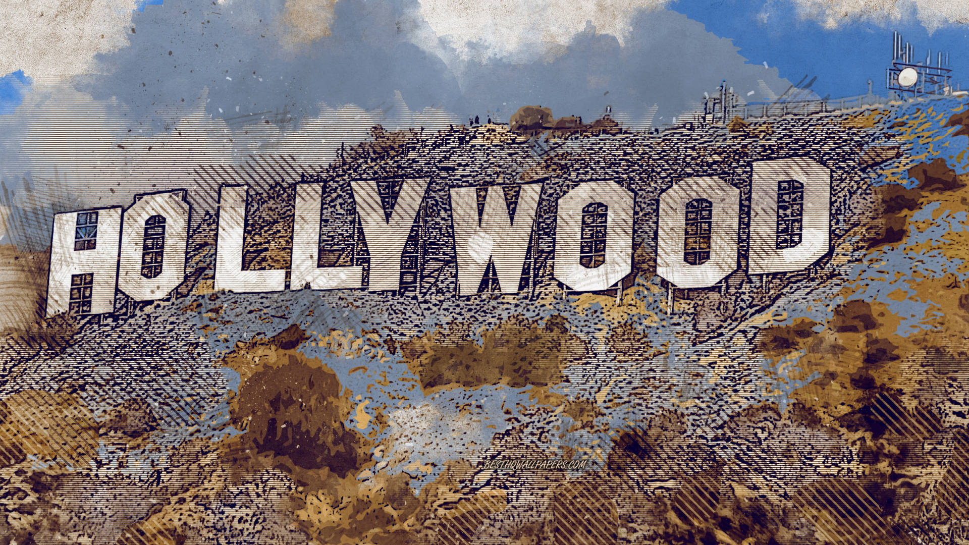 Incredible Hollywood Graphic Art Background