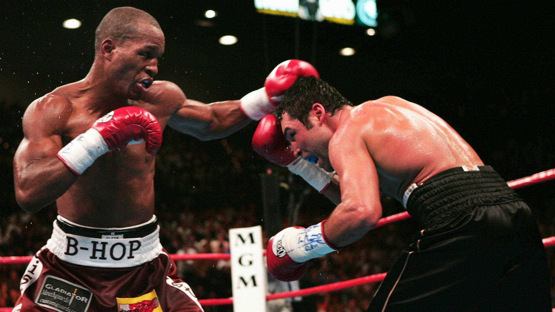 Incredible Punch From Bernard Hopkins Background