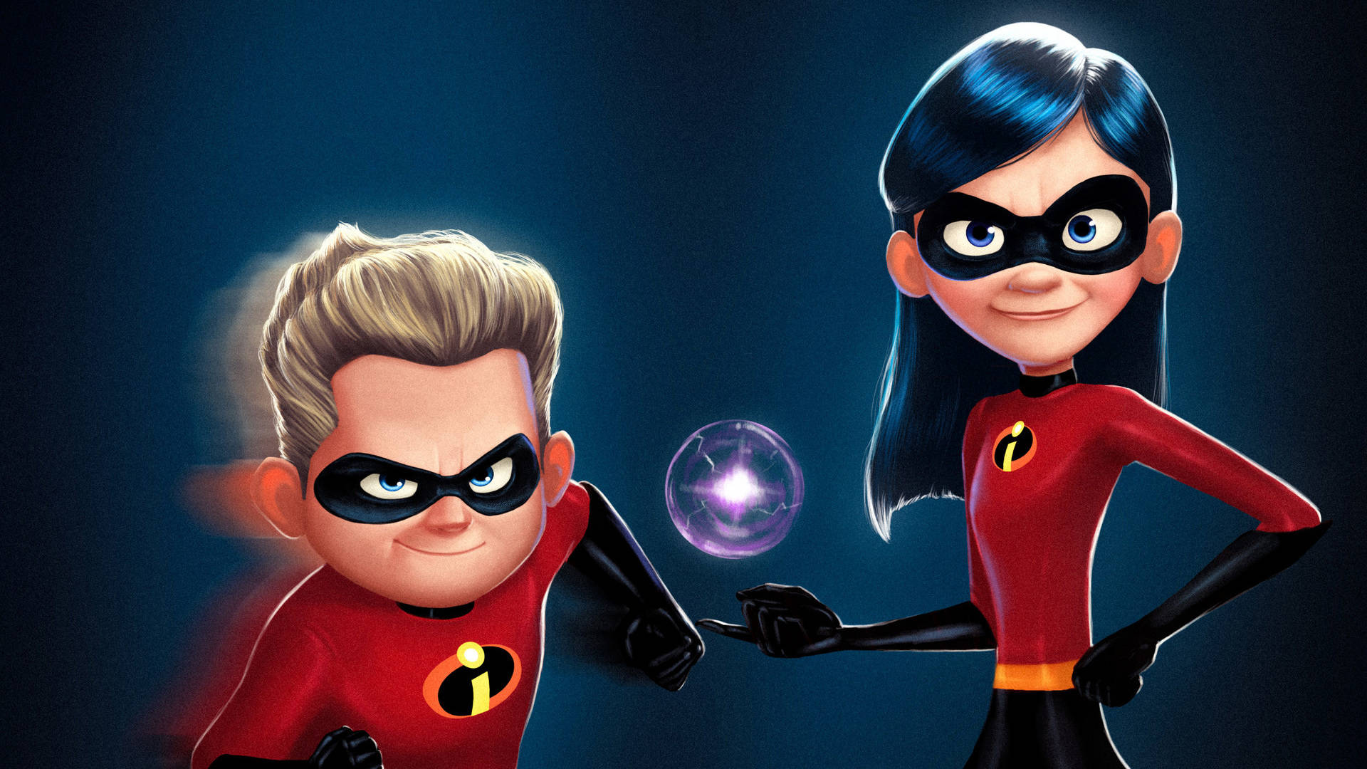 Incredibles 2 Dash And Violet Background