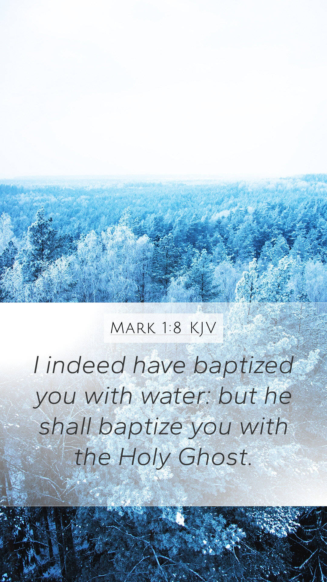 Indeed I Have Baptized Quote Background