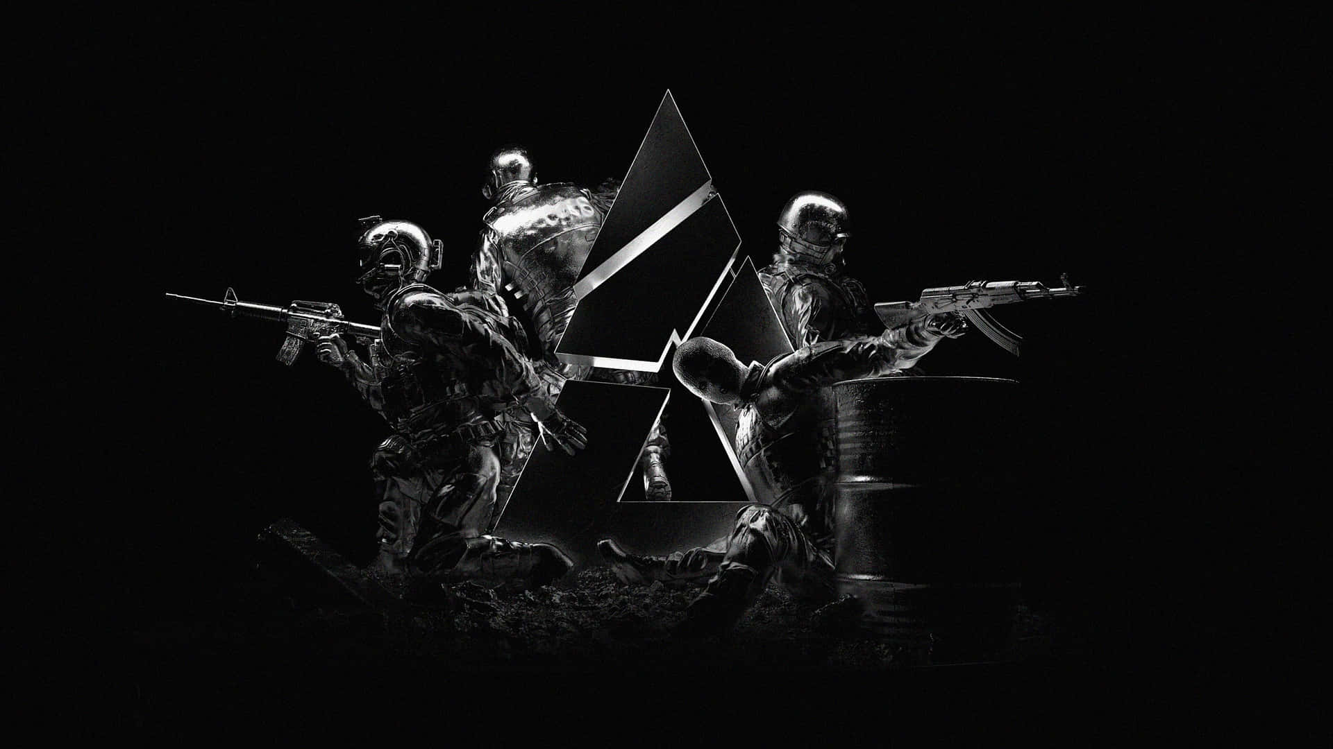 Indefinite Soldier Figures Background