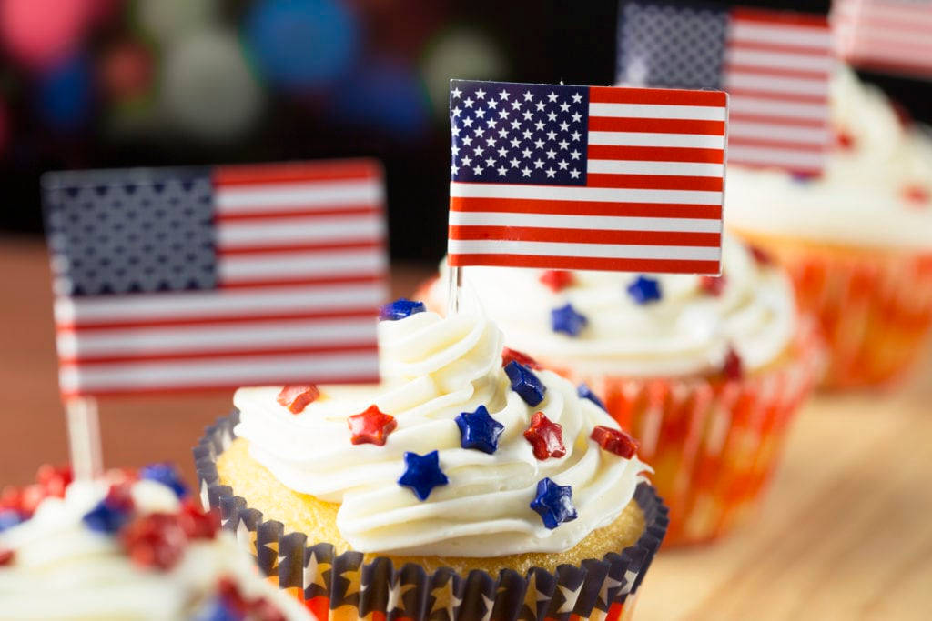 Independence Day Cupcakes Background