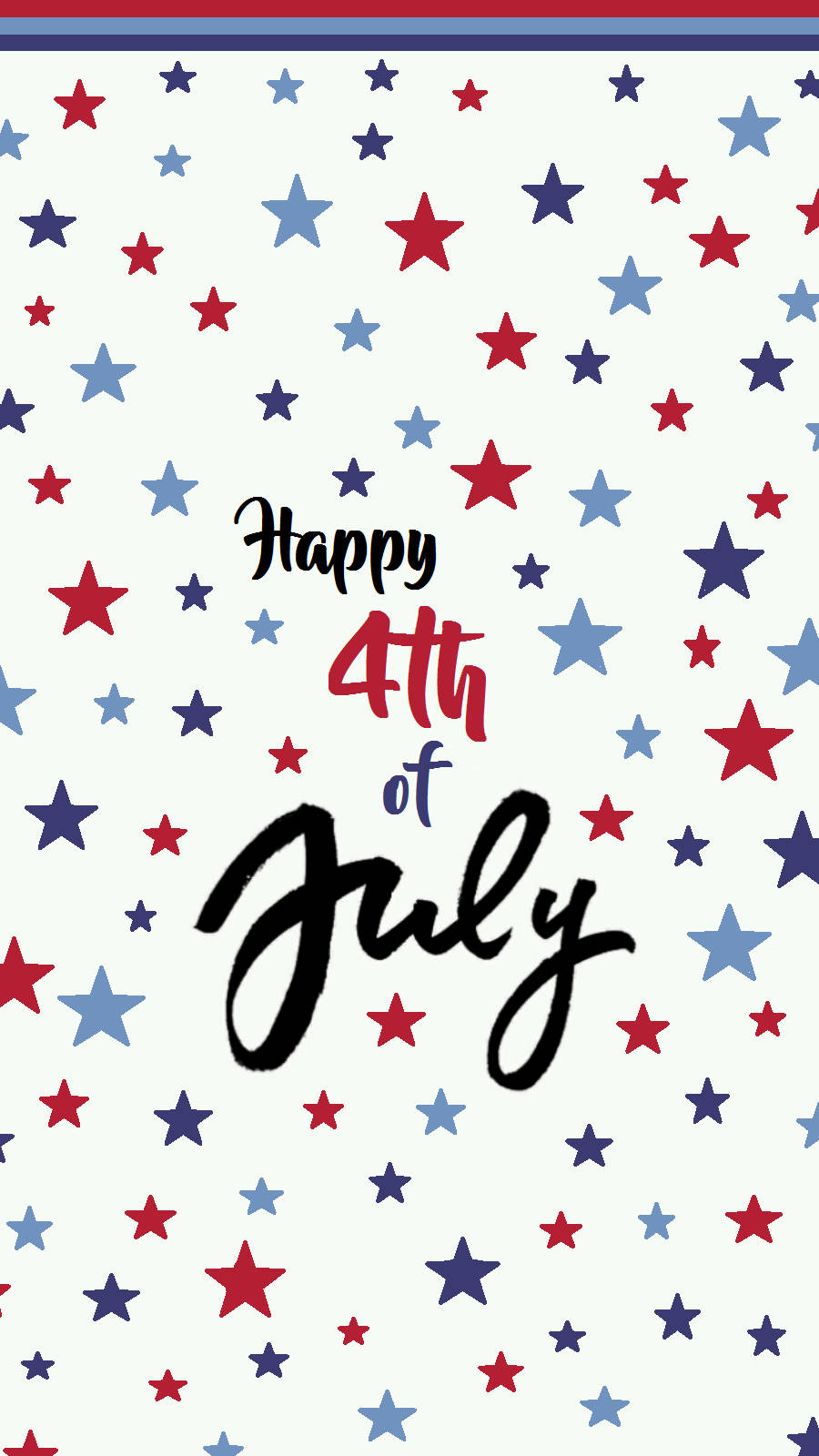 Independence Day Stars Pattern Background